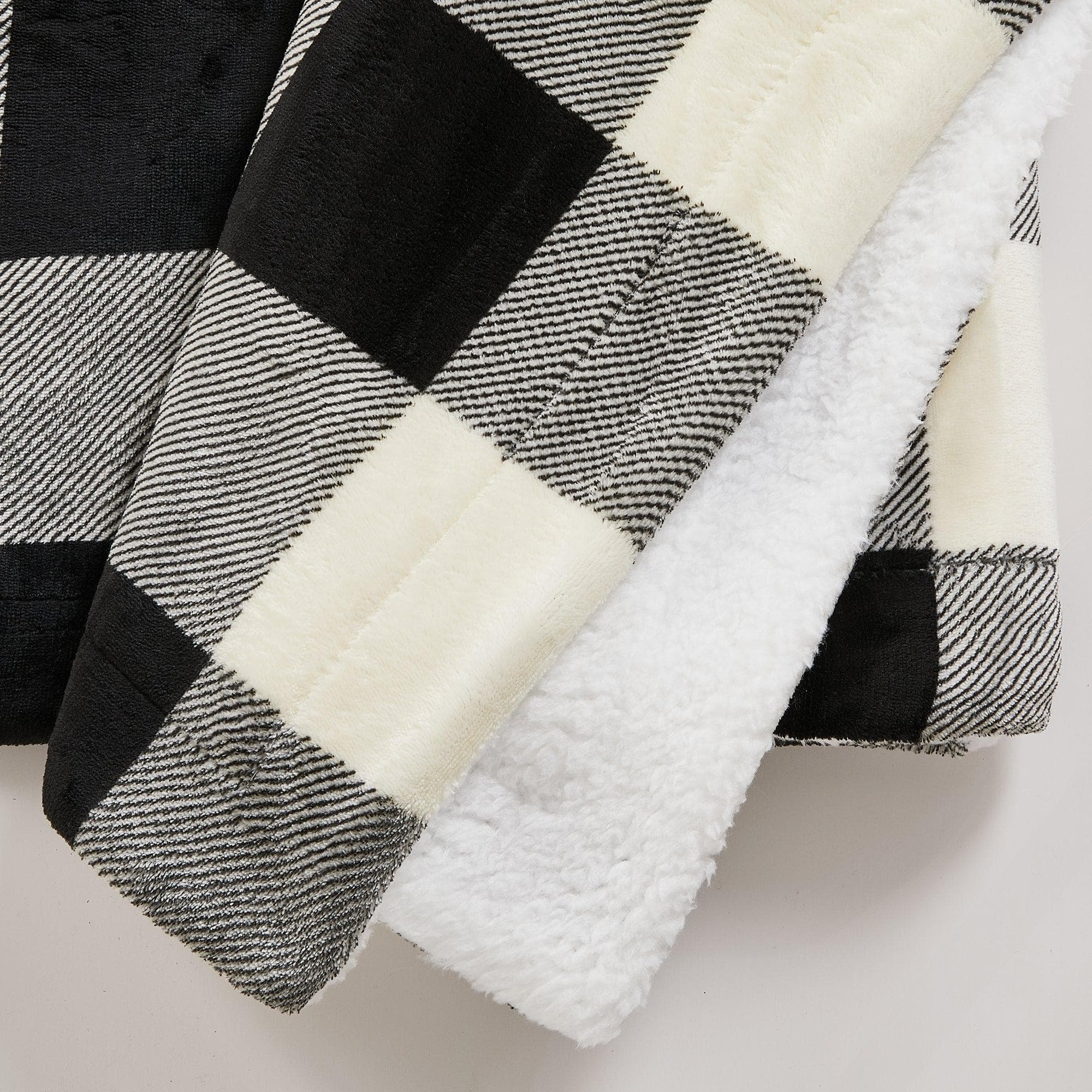 Velvet Plush Sherpa Luxury Bed Blanket - Kinsley Collection - Best Buy Furniture