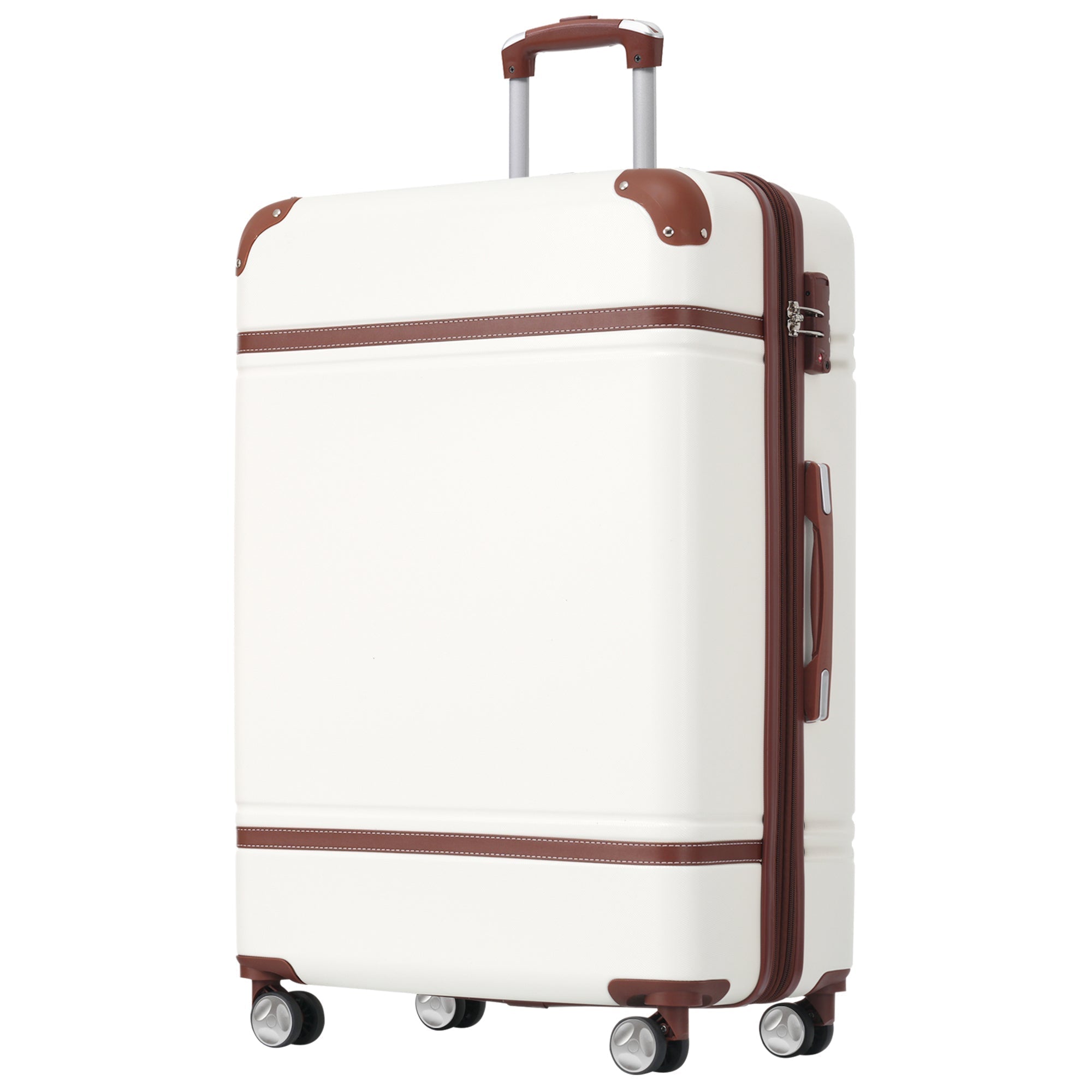 Hardshell Lightweight Suitcase Double Spinner Wheels with TSA Lock ,Single Vintage Luggage with Bag - Tuesday Morning - Luggage