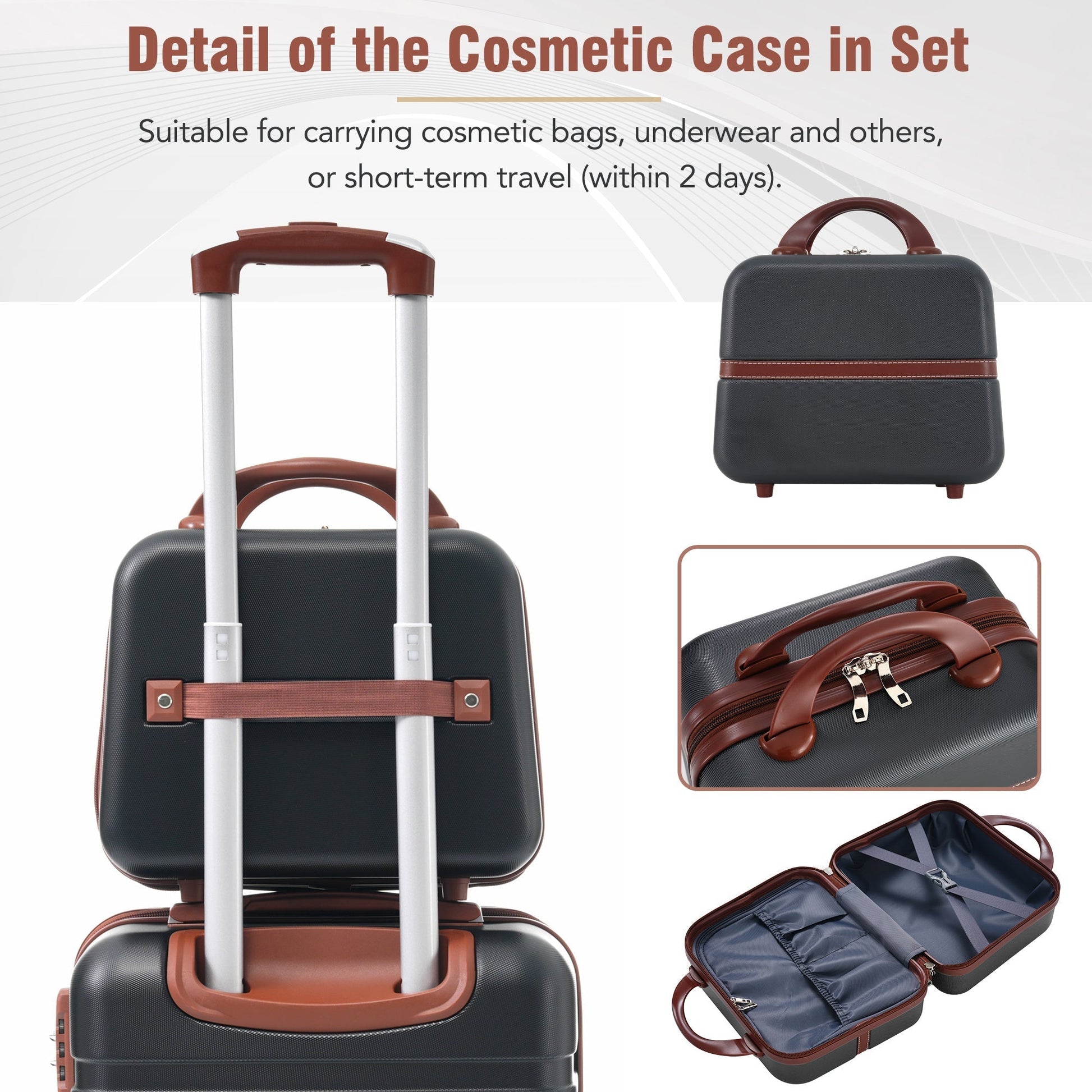 Hardshell Luggage Sets 3 Pieces Luggages and Cosmetic Case Spinner Suitcase with TSA Lock Lightweight - Tuesday Morning - Luggage Sets