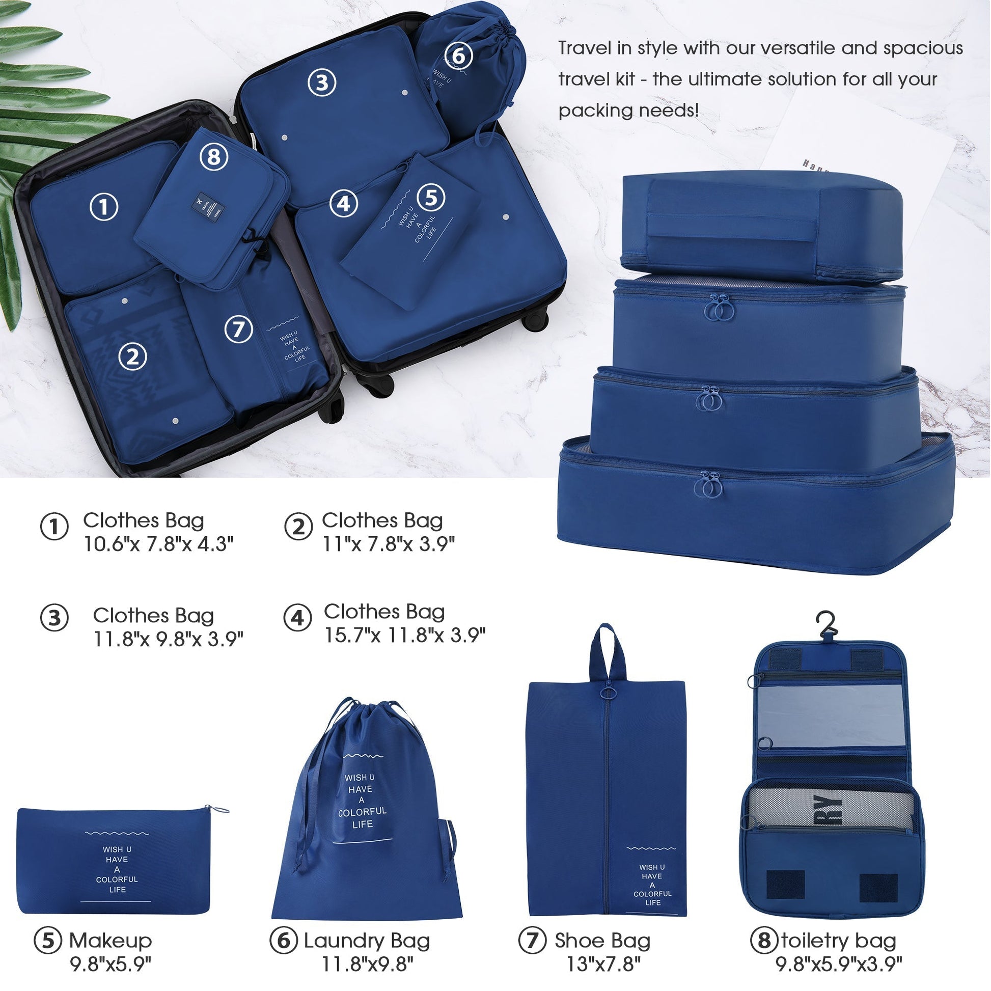 Hardshell Luggage Sets 4 pcs + Bag Spinner Suitcase with TSA Lock Lightweight Luggages - Tuesday Morning - Luggage Sets