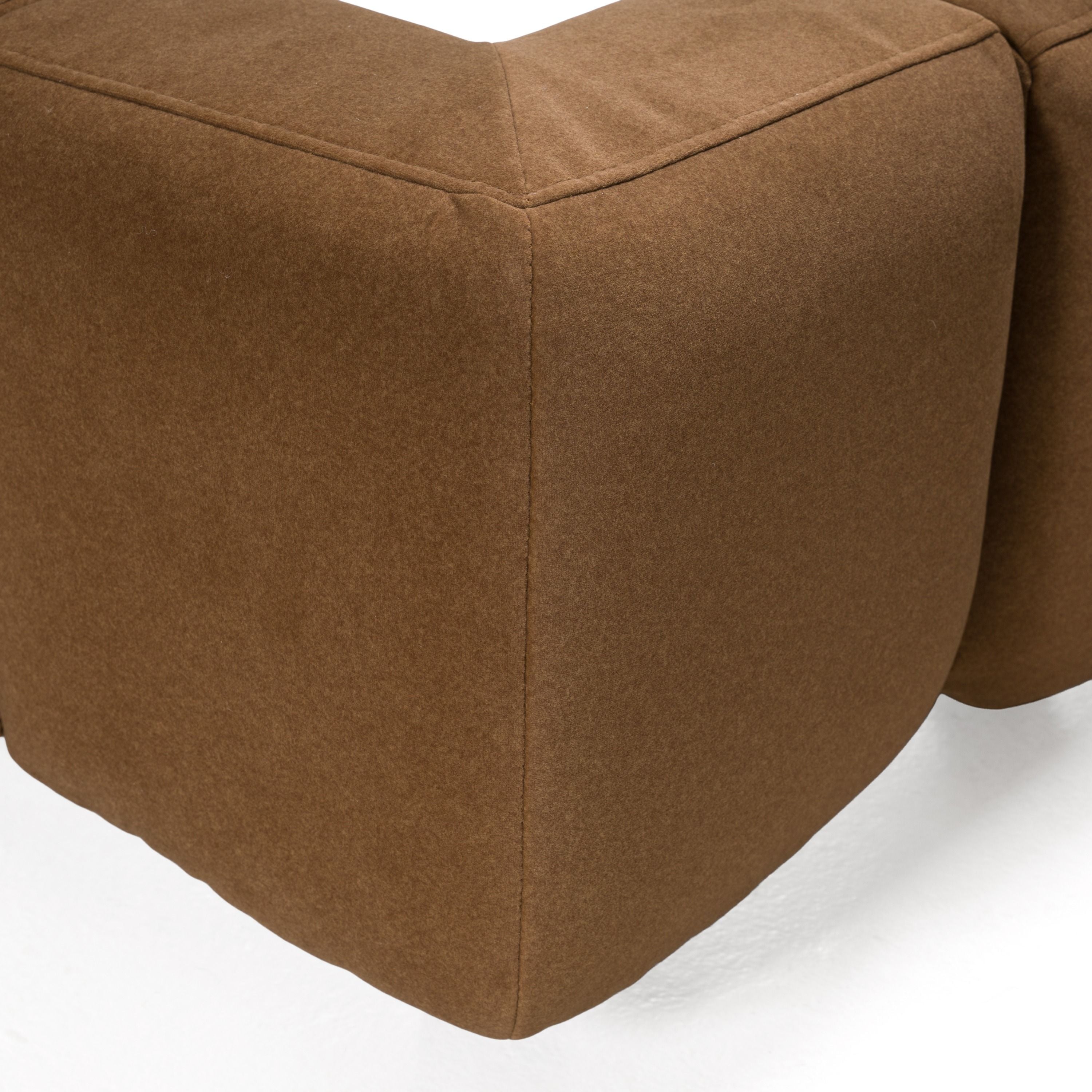 Modrest Harris - Modern Brown Fabric King Bed