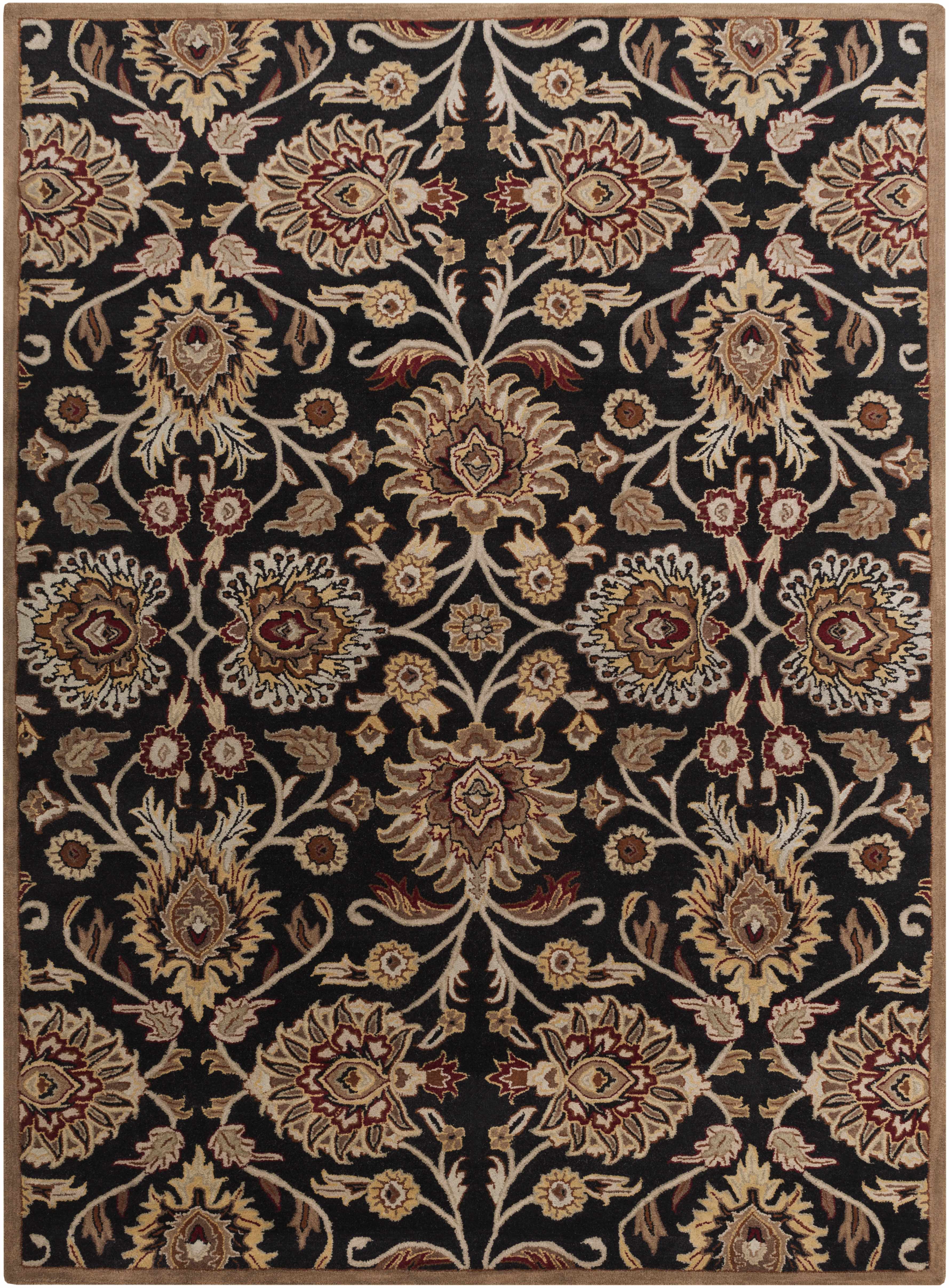 Conesus 1053 Hand Tufted Black Wool Rug
