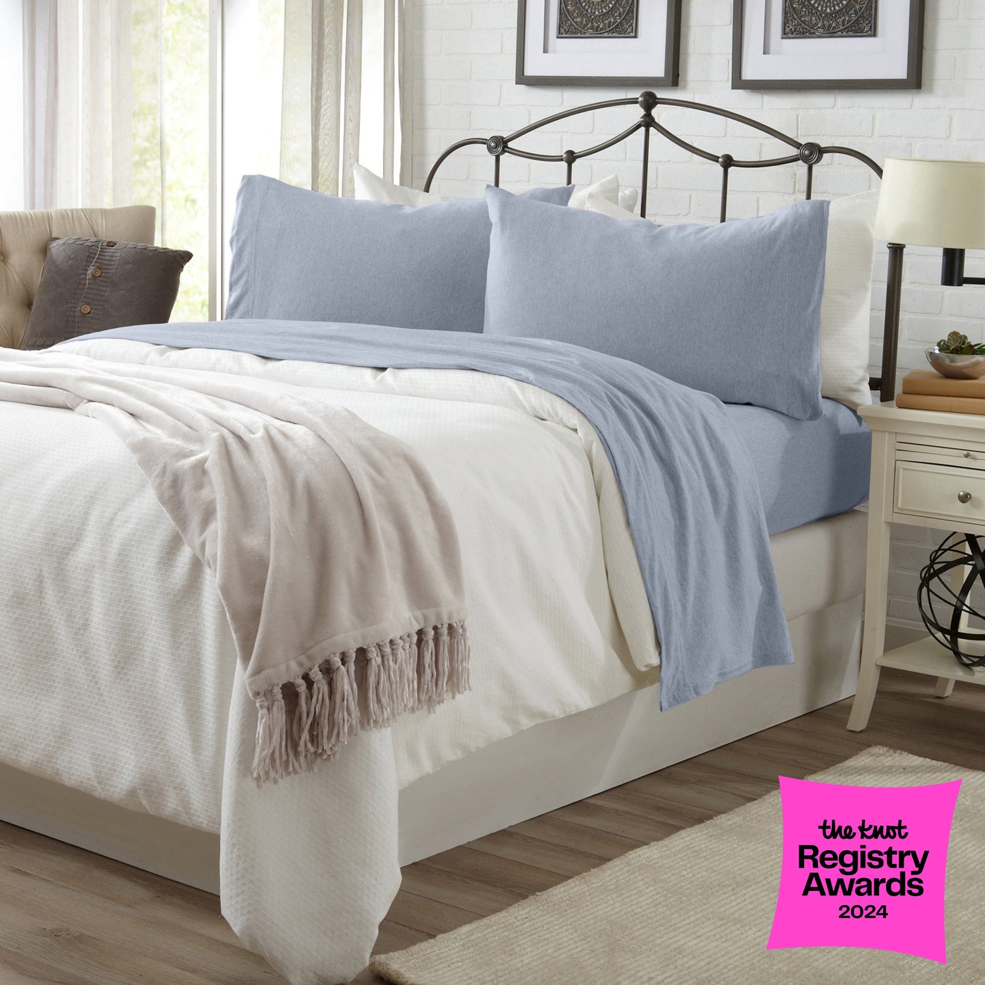 4-Piece Jersey Sheet - Carmen Collection - Best Buy Furniture