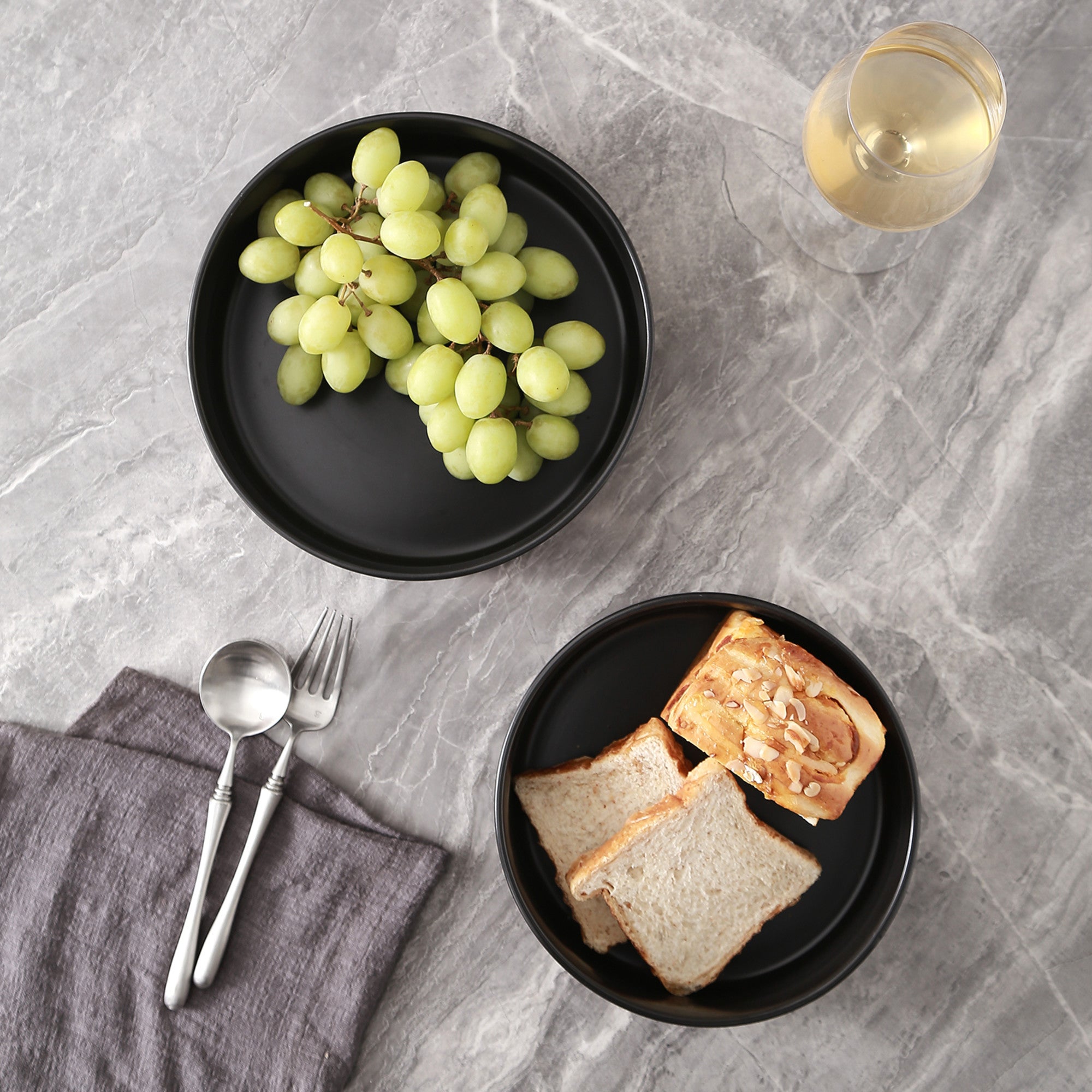 Celina Stoneware Serving Bowl - Black, Set of 2