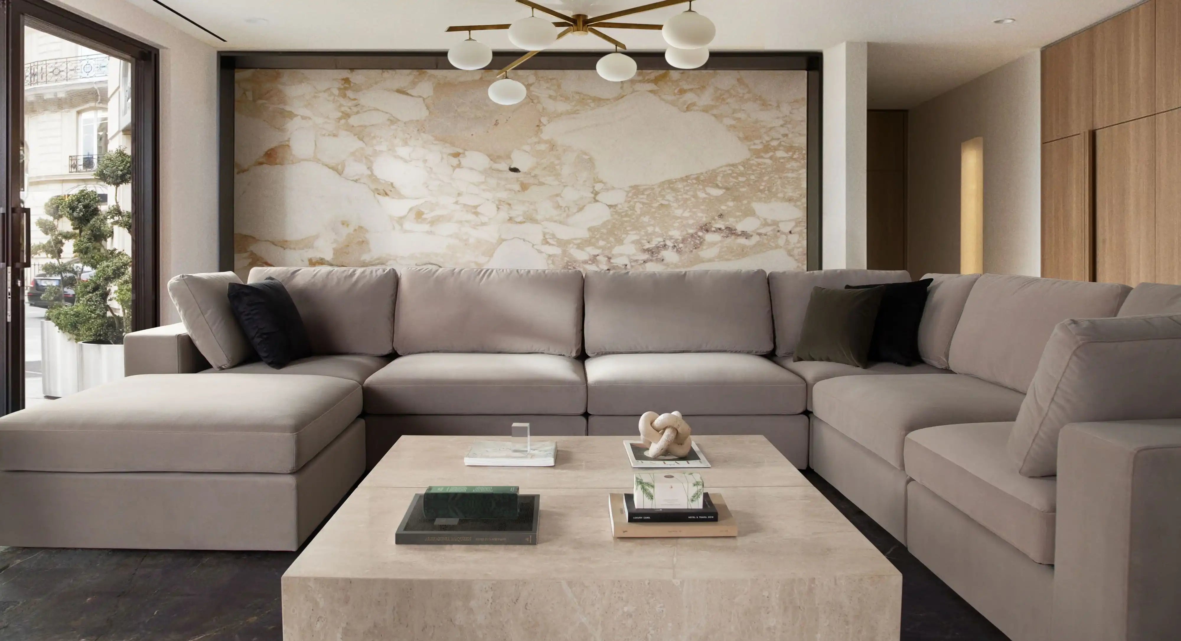 Muse Modular Reversible 7PC Sectional Sofa