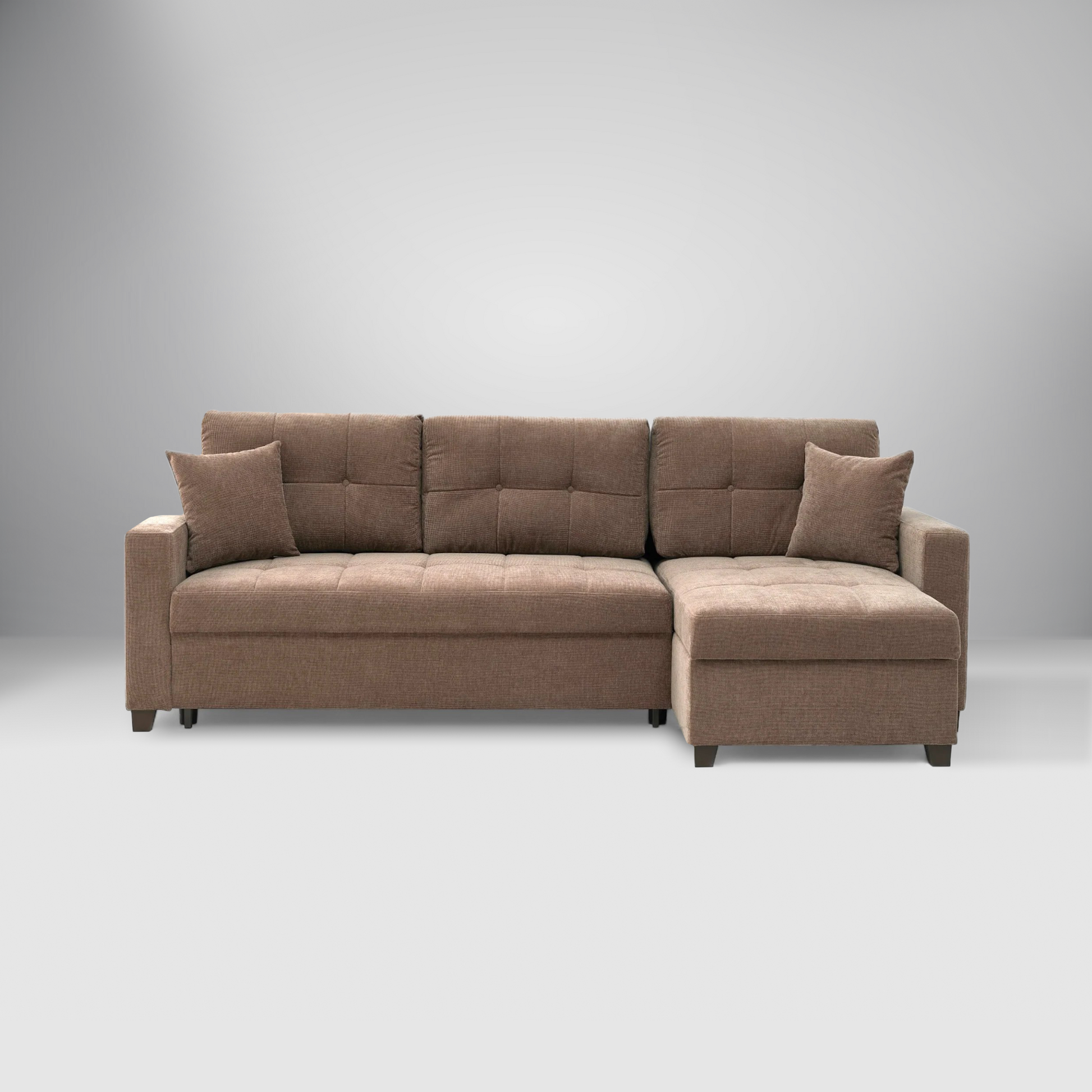 IVY 102" reversible chaise queen sleeper sectional with modern design