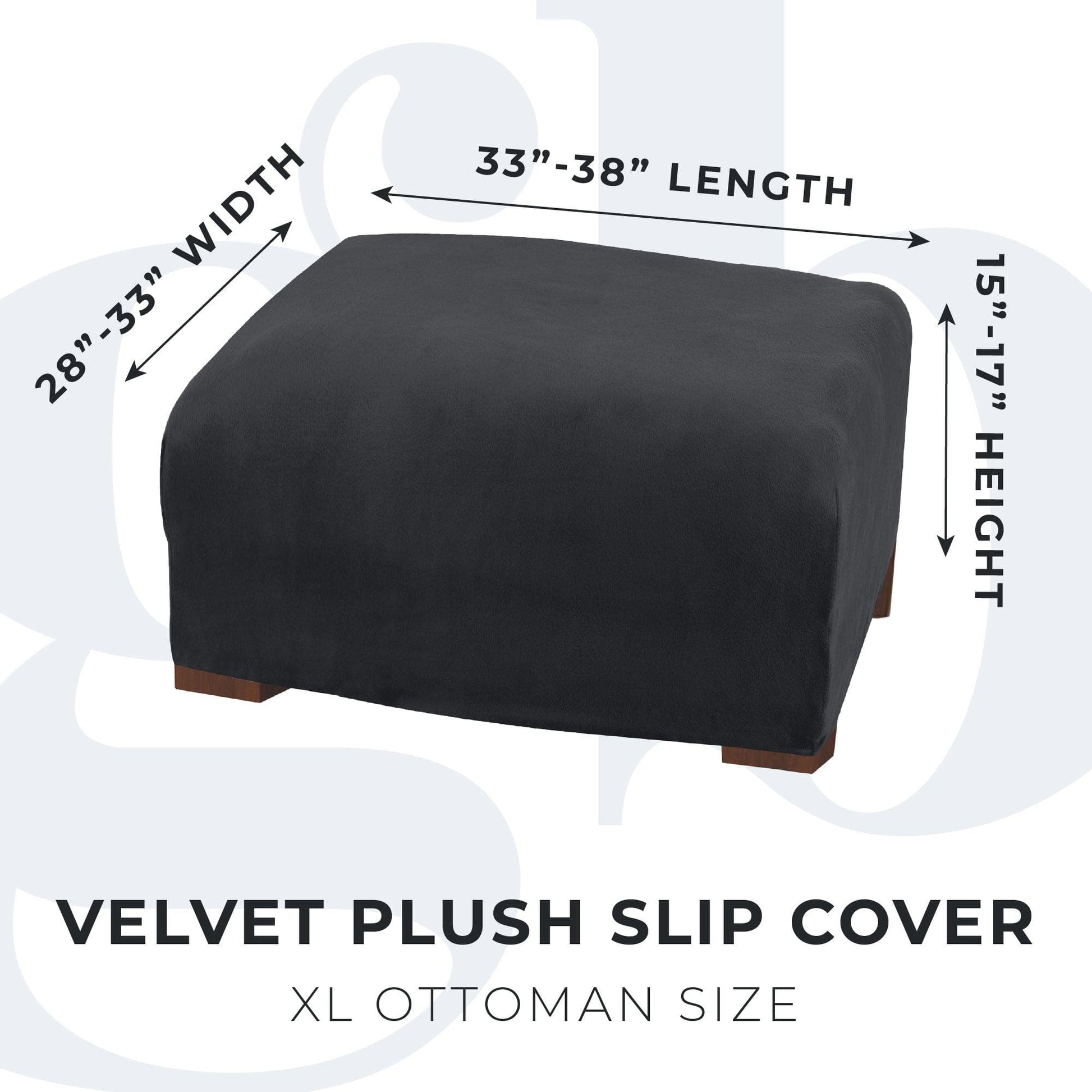 Velvet Stretch Slipcover - Gale Collection - Best Buy Furniture