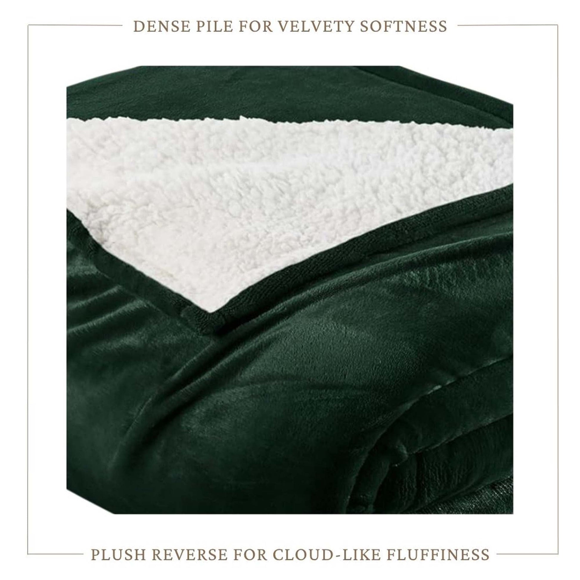 Velvet Plush Sherpa Bed Blanket - Sherpa Fleece Collection - Best Buy Furniture