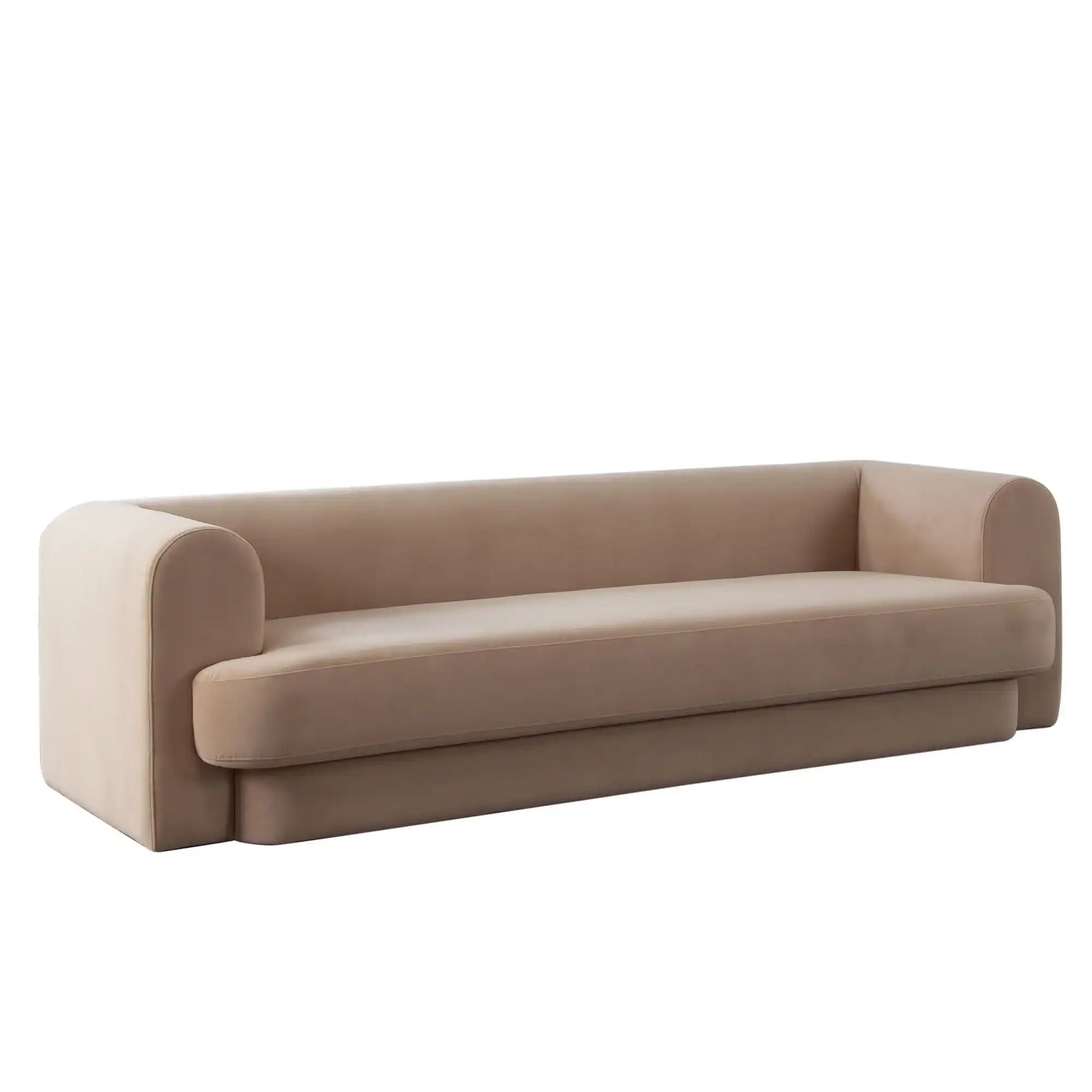Form Camel Performance Velvet Sofa