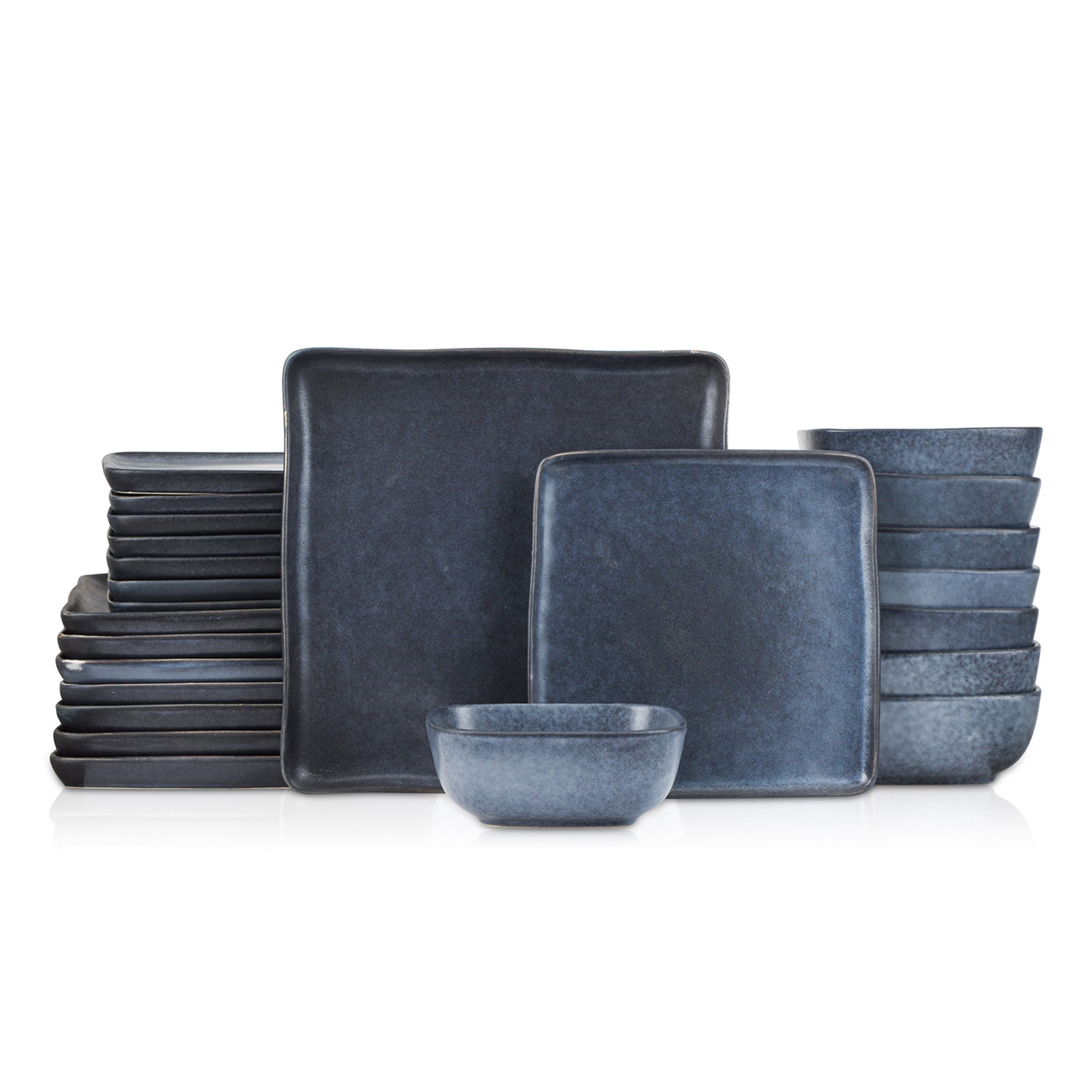 Jonny Stoneware Dinnerware Set - Blue