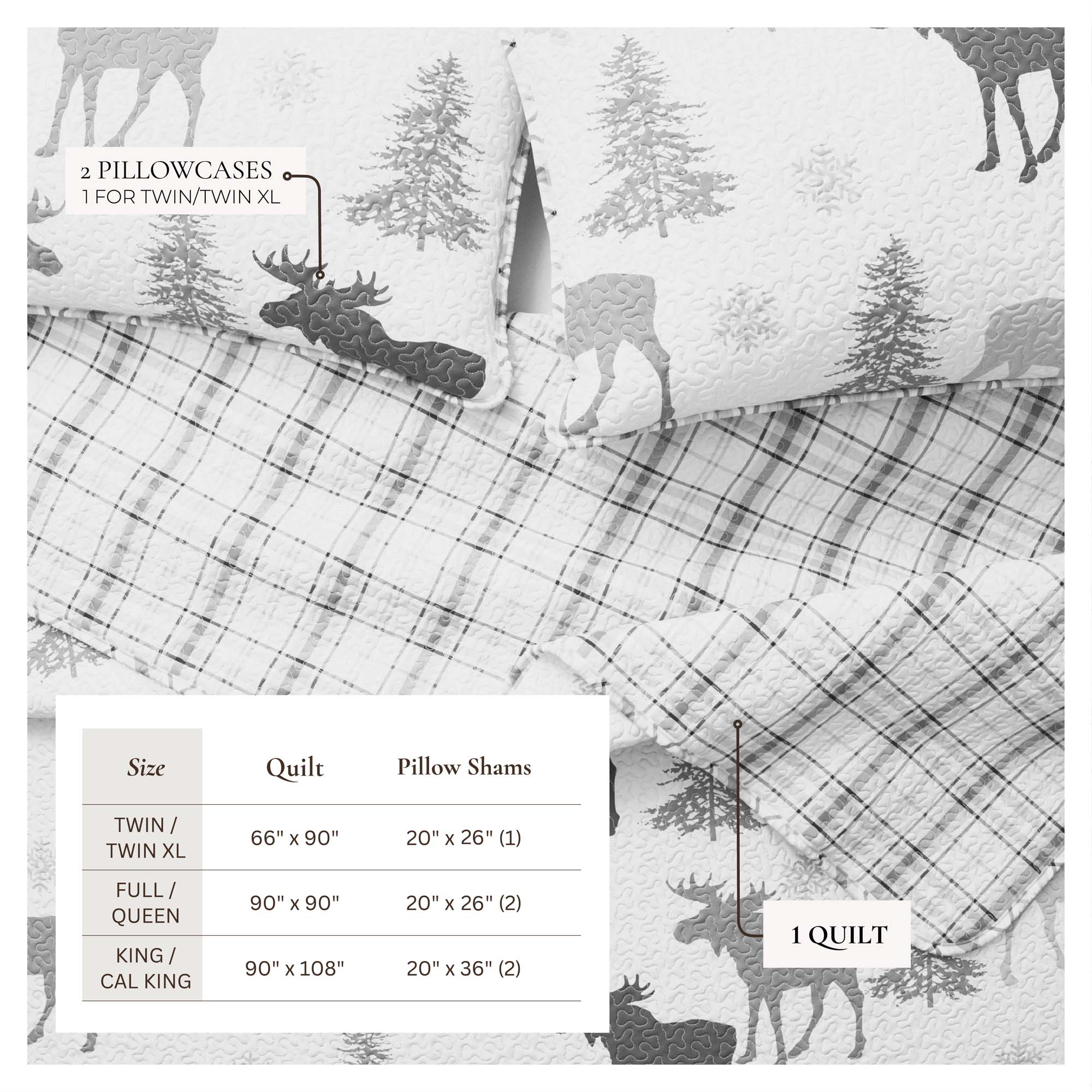 3-Piece Lodge Quilt - Wilderness Collection - Best Buy Furniture