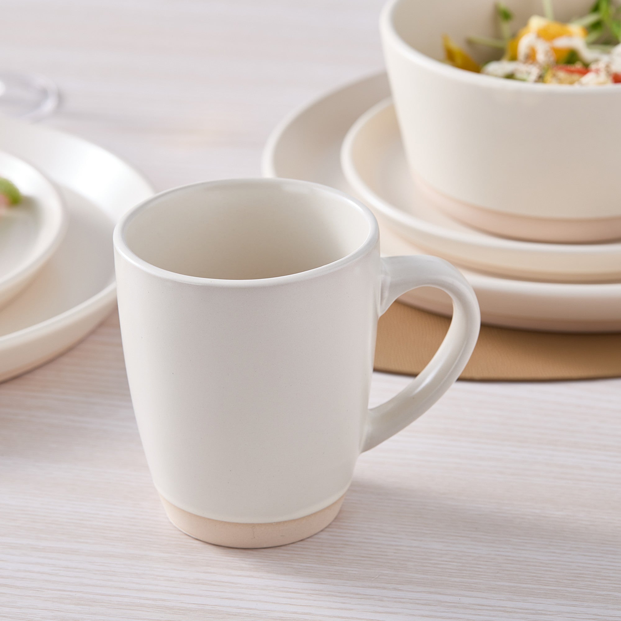 Jules Stoneware Dinnerware Set - White