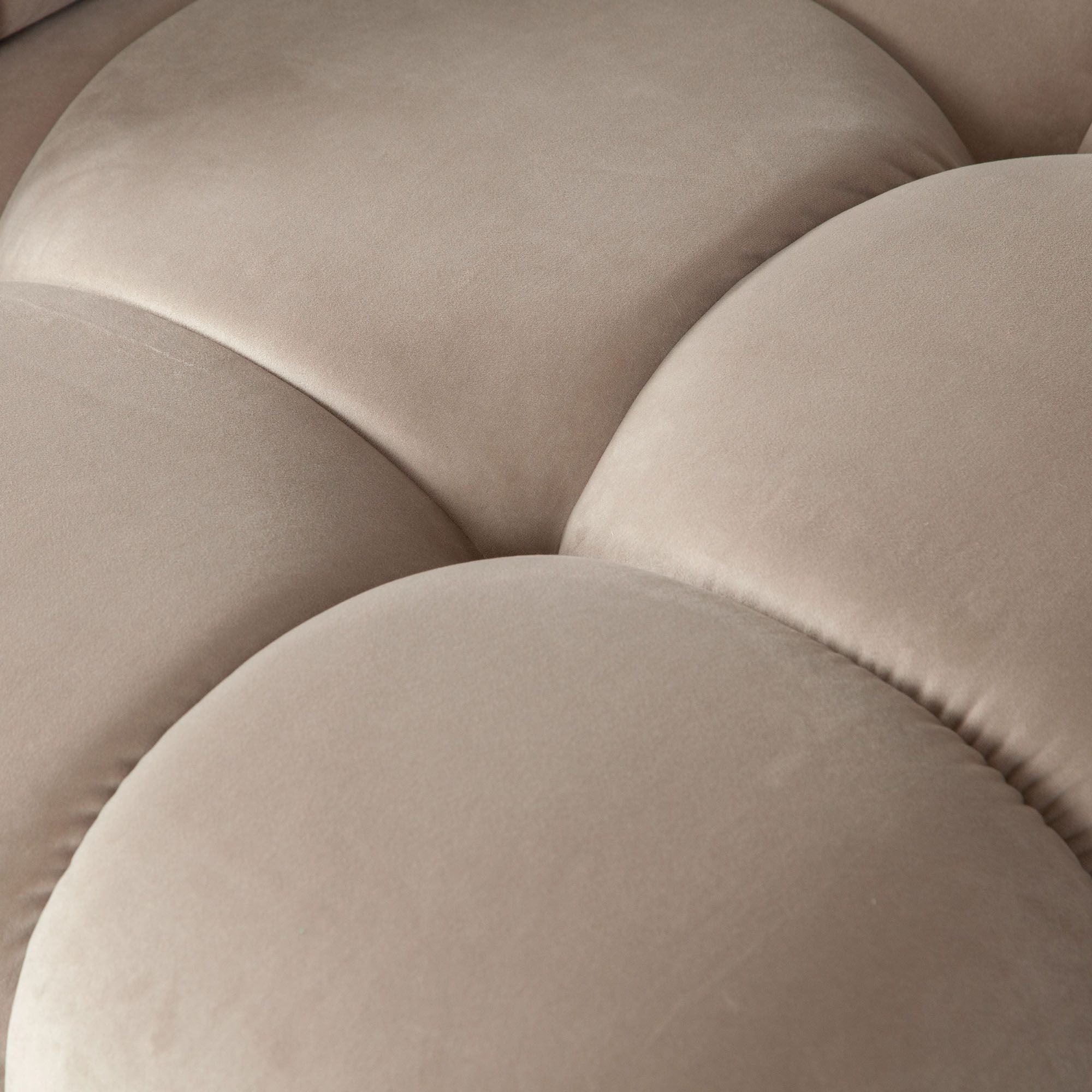 Paloma Armless Chair – Mink Tan Velvet