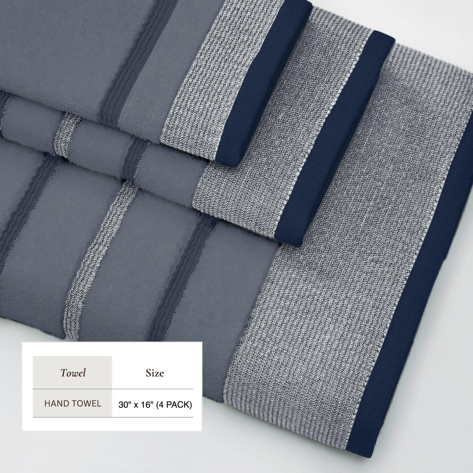 Decorative Cotton Stripe Bath Towel Set - Noelle Collection - Best Buy Furniture