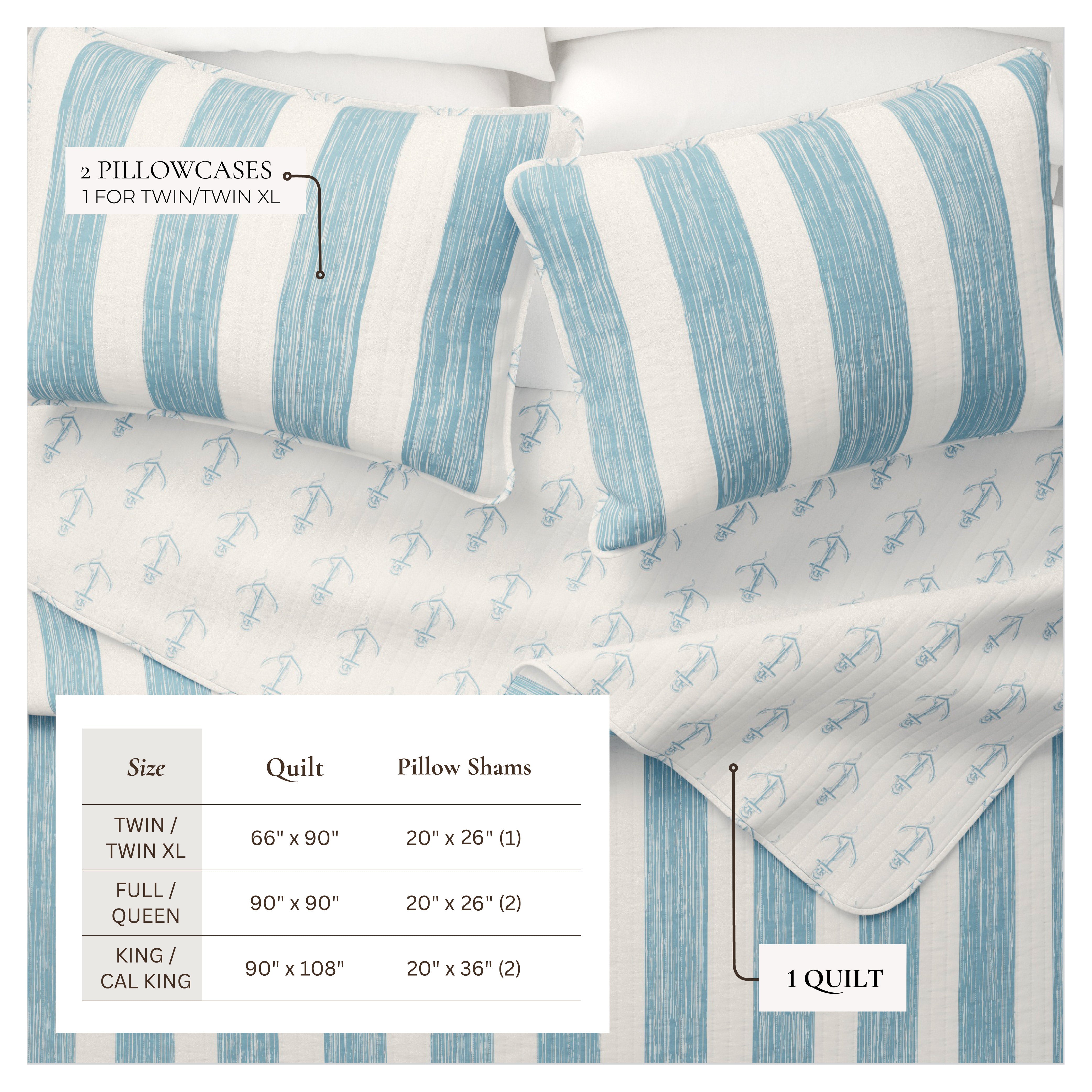 3-Piece Coastal Quilt - Casco Bay Collection - Best Buy Furniture