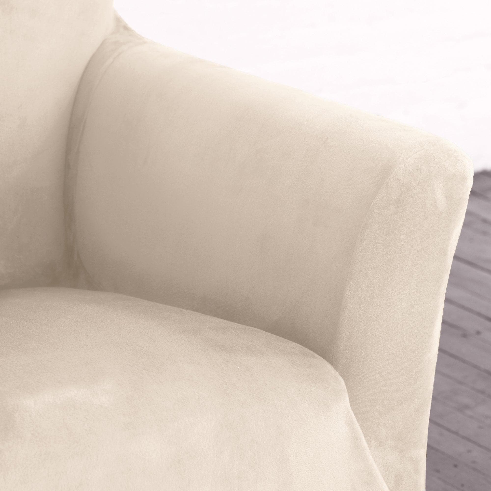 Velvet Stretch Slipcover - Gale Collection - Best Buy Furniture