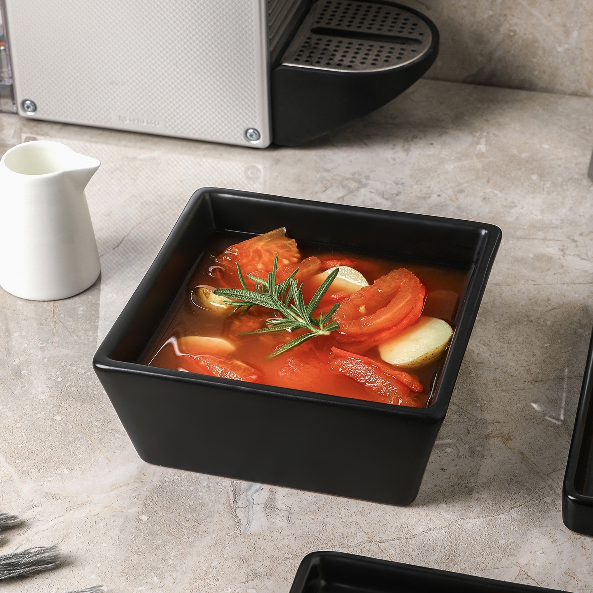 Grace Stoneware Bowl - Black Matte