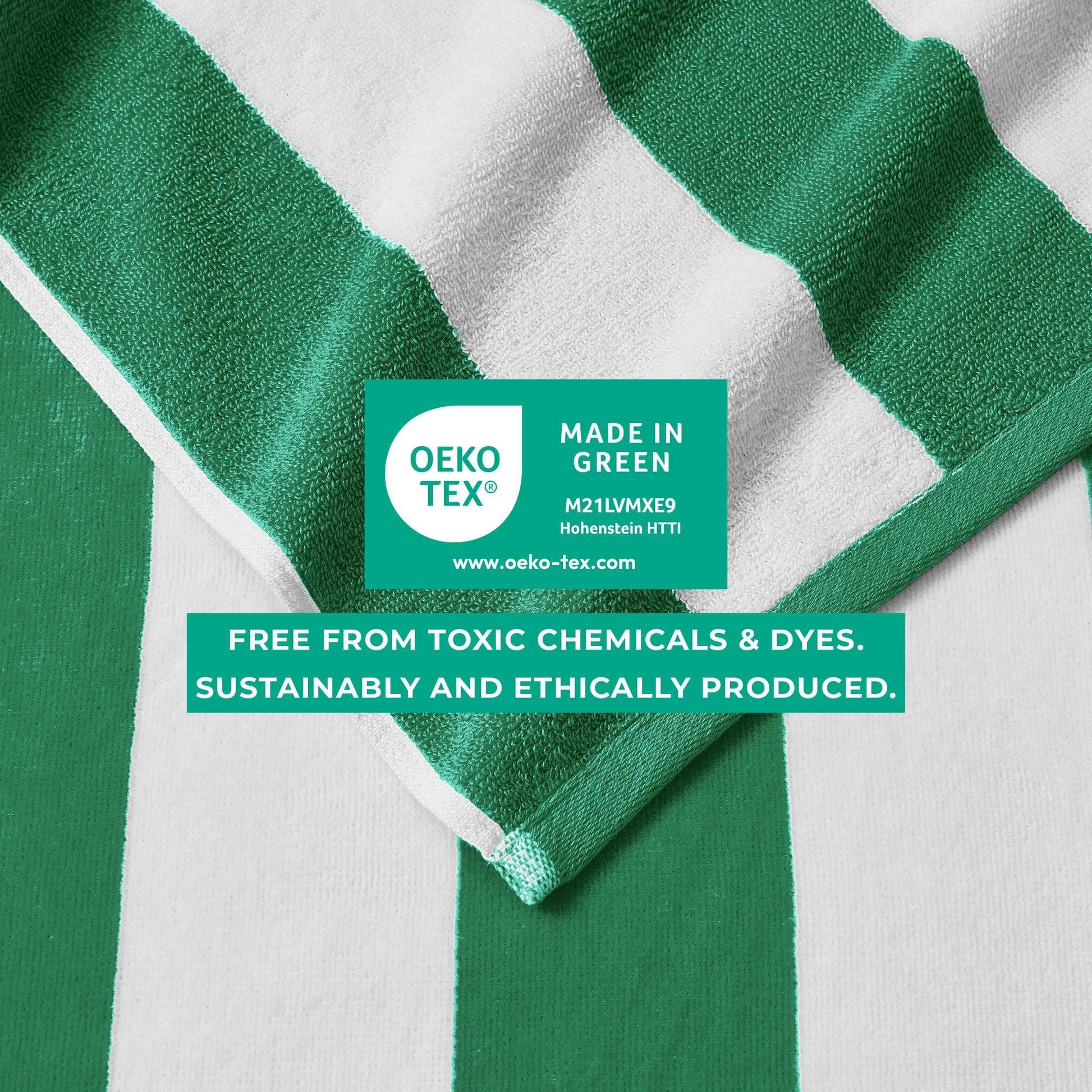 Cotton Velour Cabana Stripe Beach Towel - Novia Collection - Best Buy Furniture