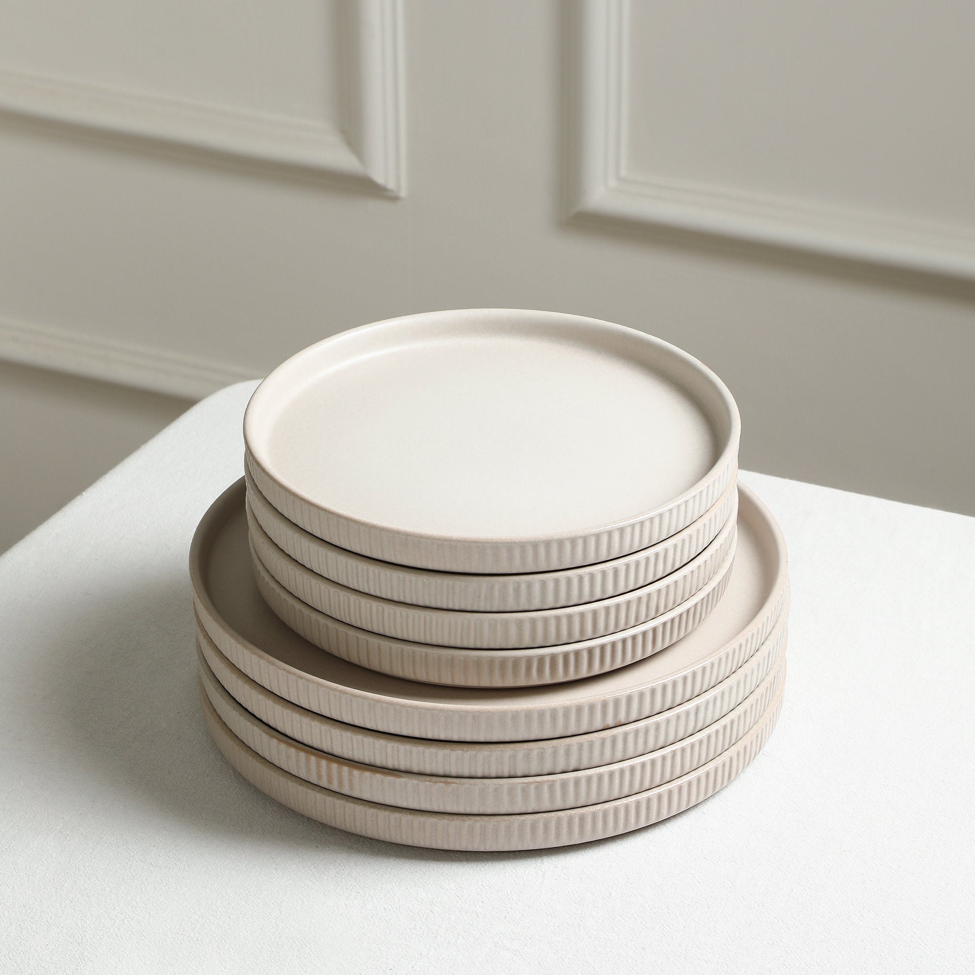 Haven Stoneware Salad Plate - Beige