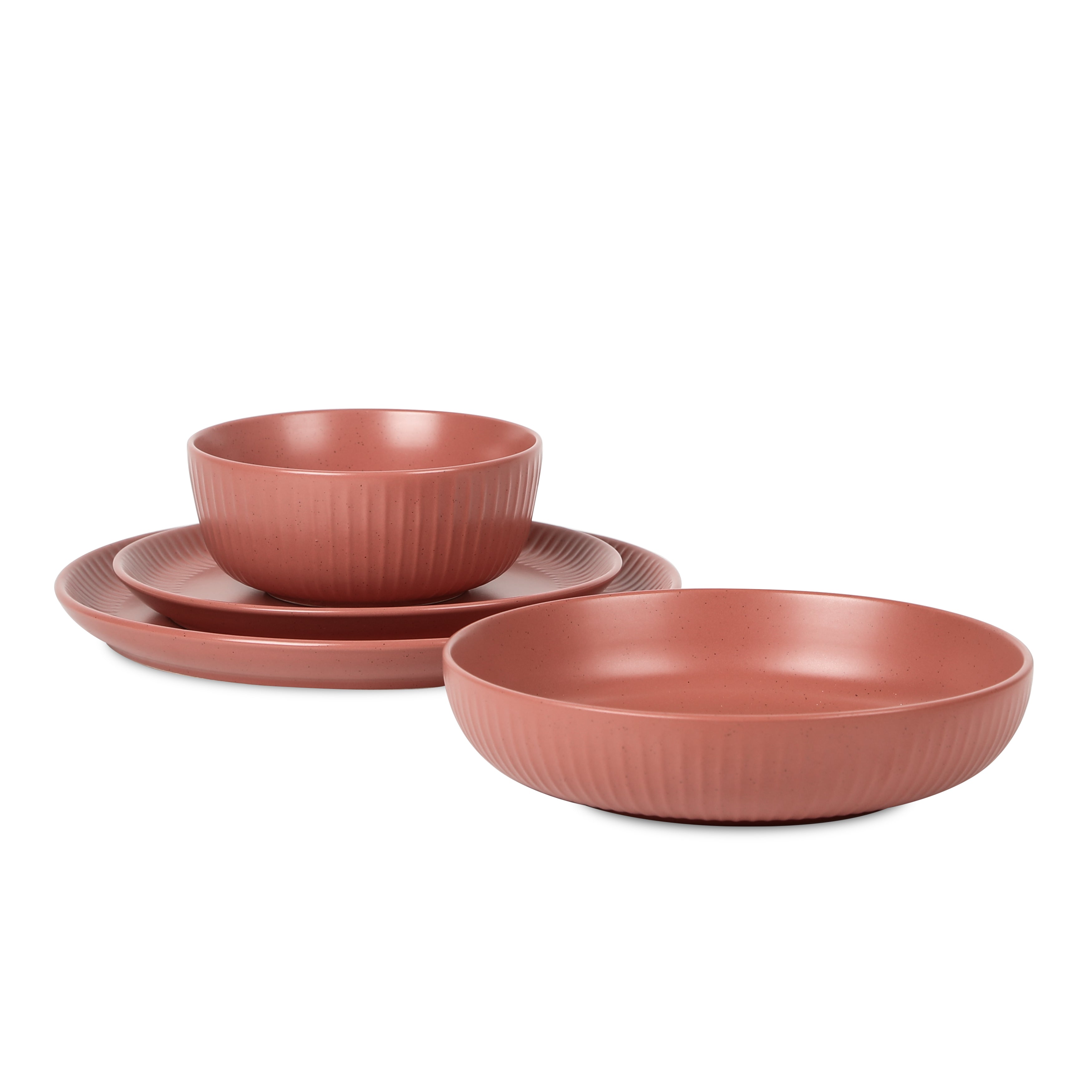 Logan Stoneware Dinnerware Set - Terracotta