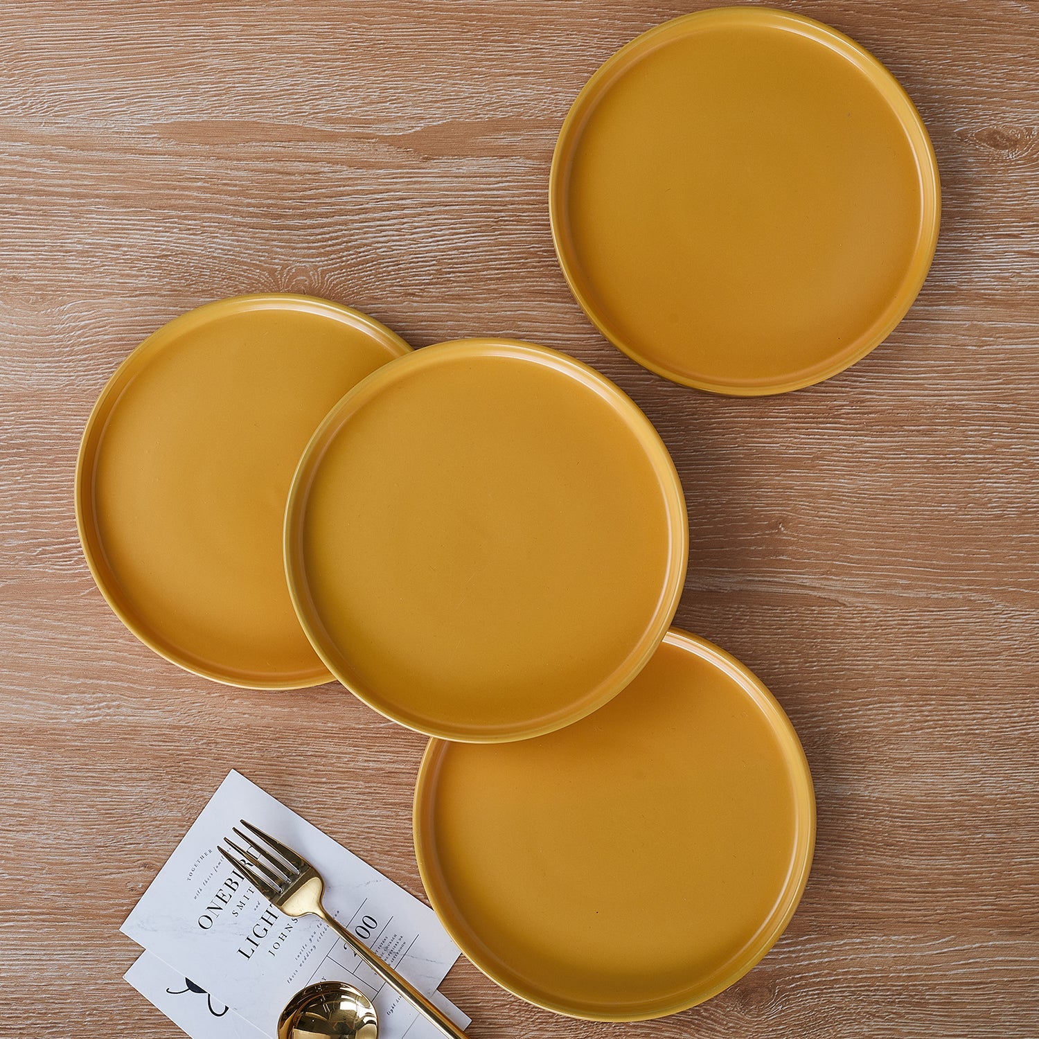 Cleo Stoneware Dinnerware Set - Yellow
