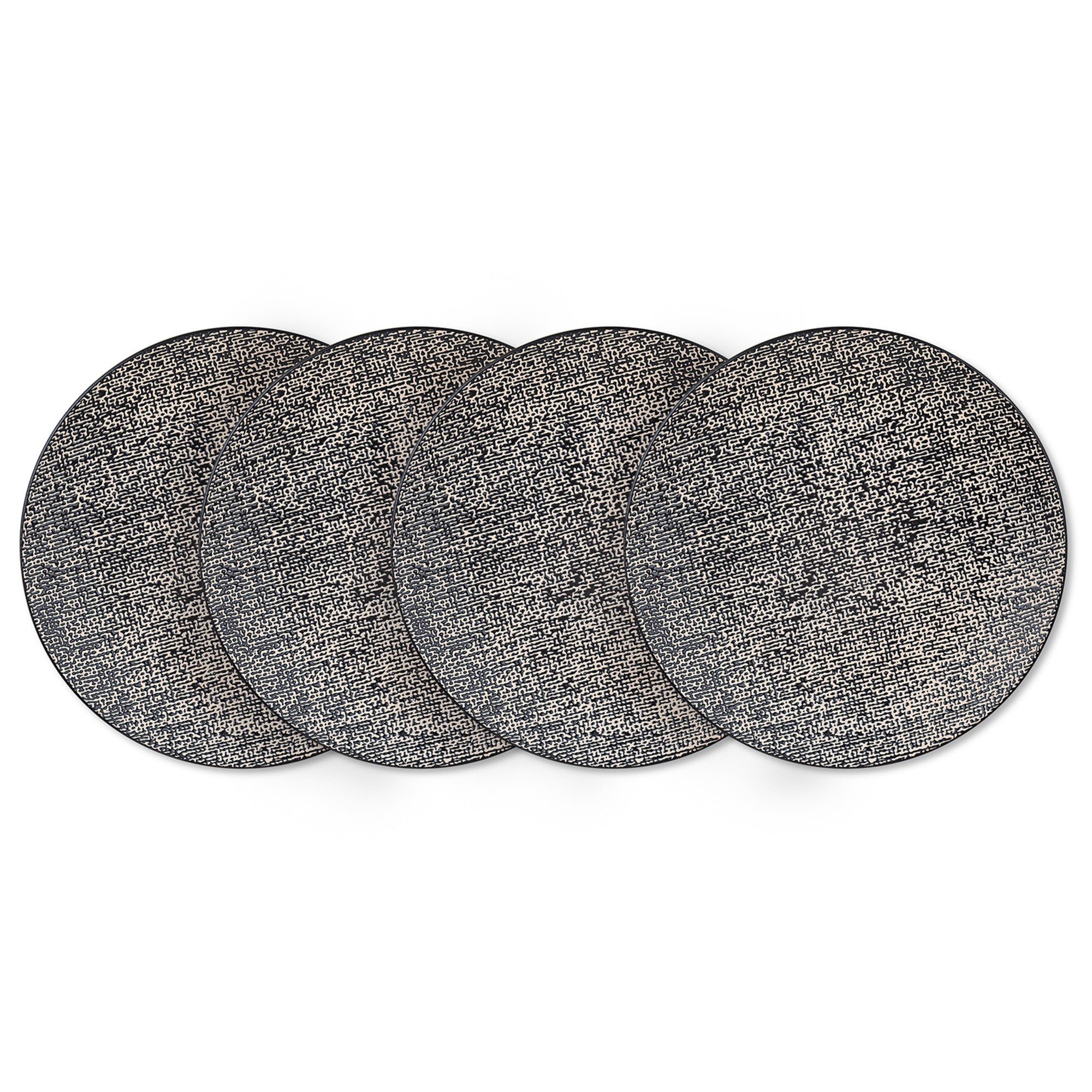 Sophie Stoneware Dinner Plate - Brown And Black
