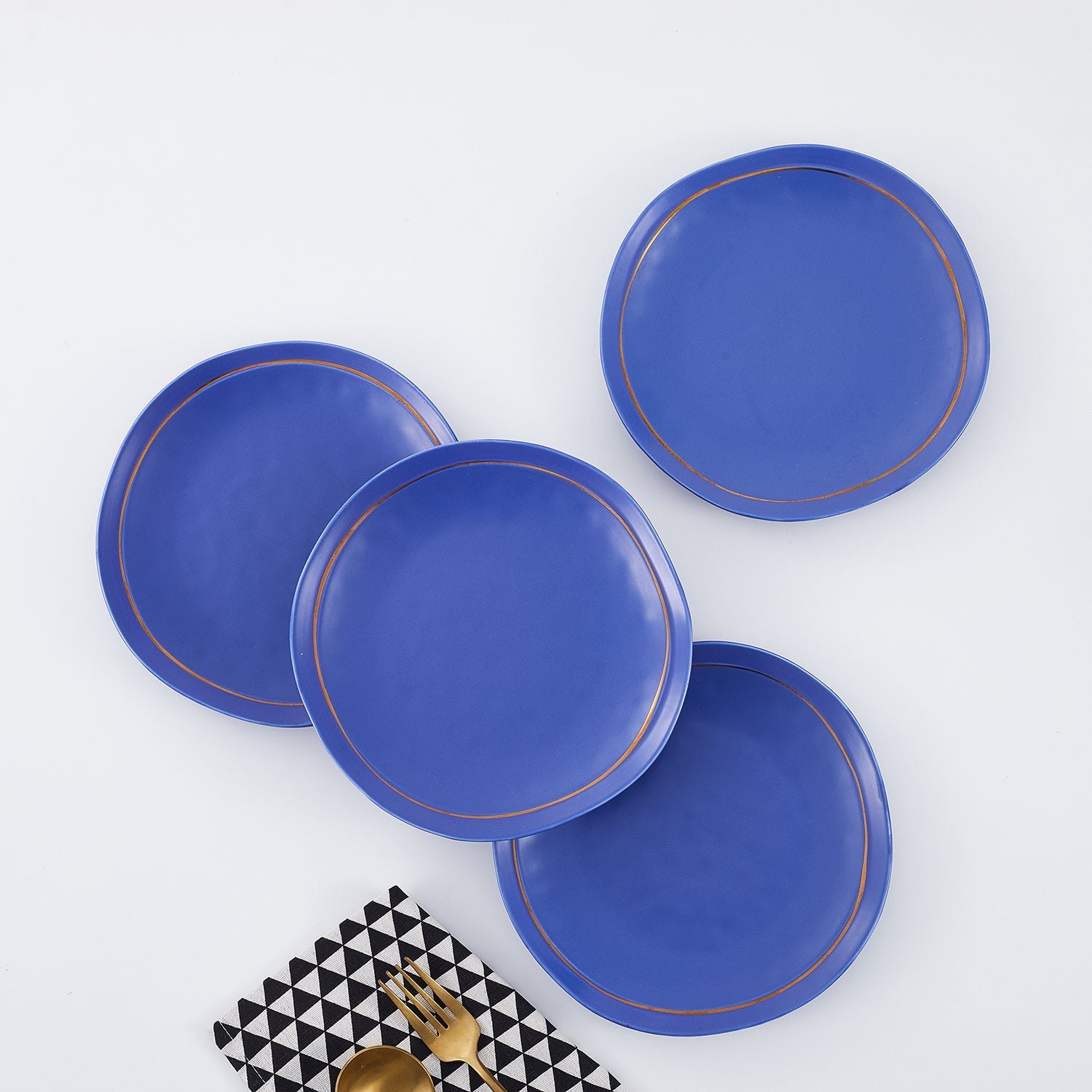 Clara Porcelain Dinnerware Set - Blue