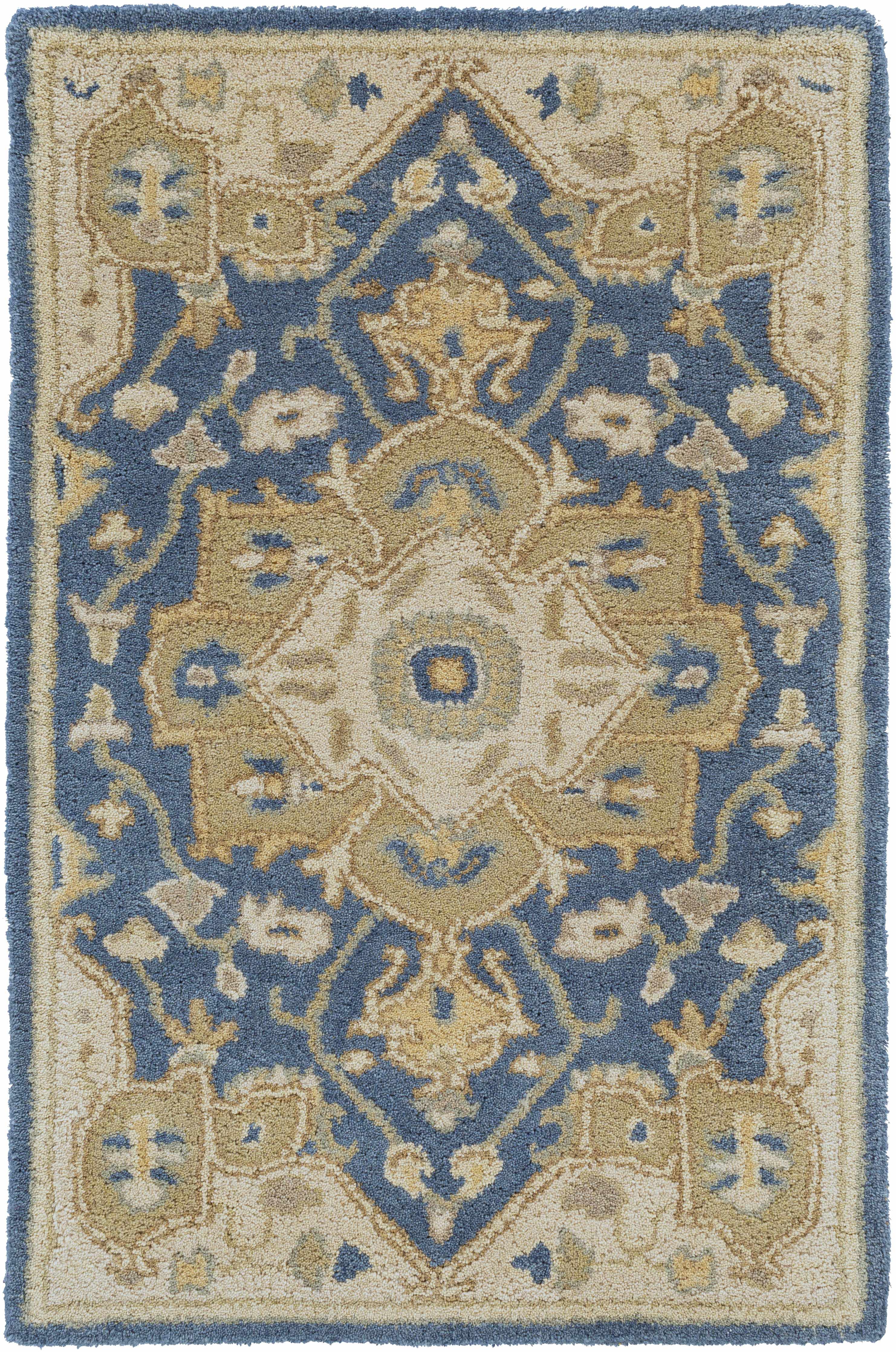 Broomfield 1145 Hand Tufted Blue Wool Rug