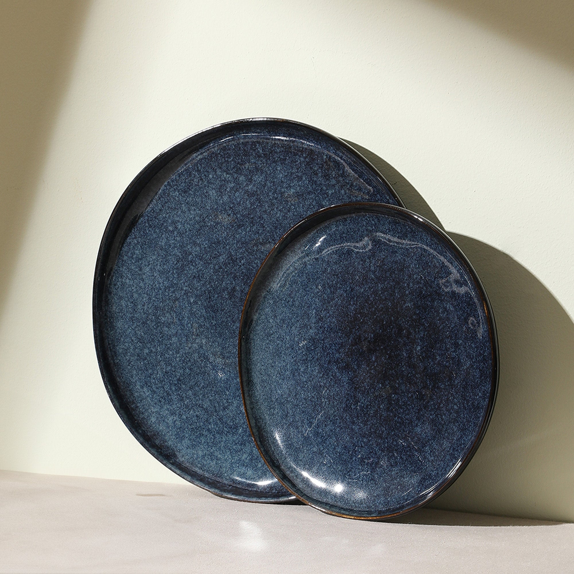 Mirella Stoneware Dinner Plate - Blue