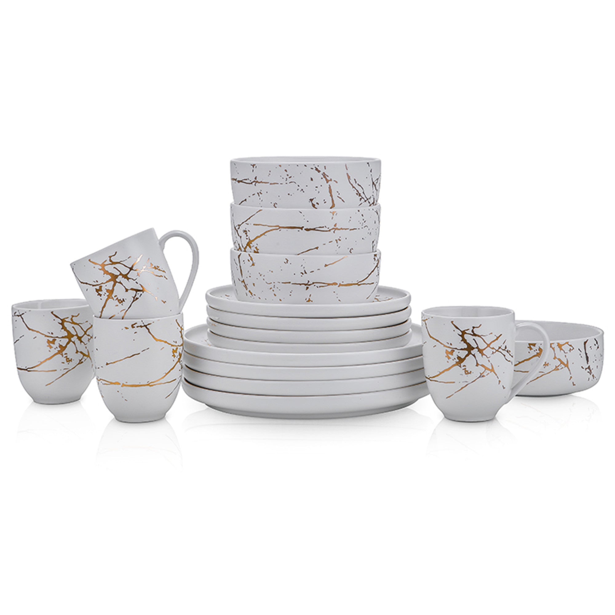 Zora Porcelain Dinnerware Set - White