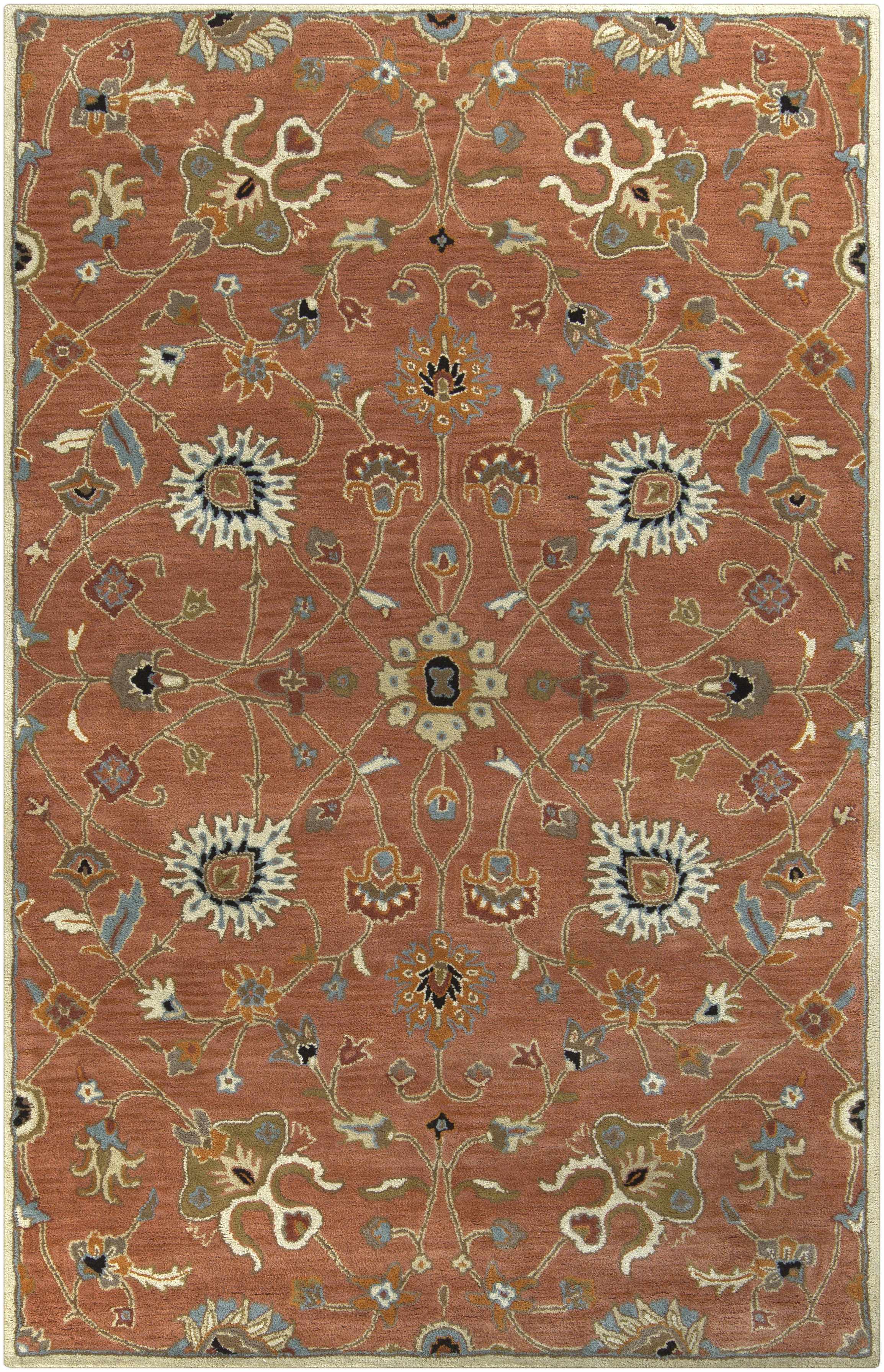Logville Hand Tufted Rust 1119 Wool Rug