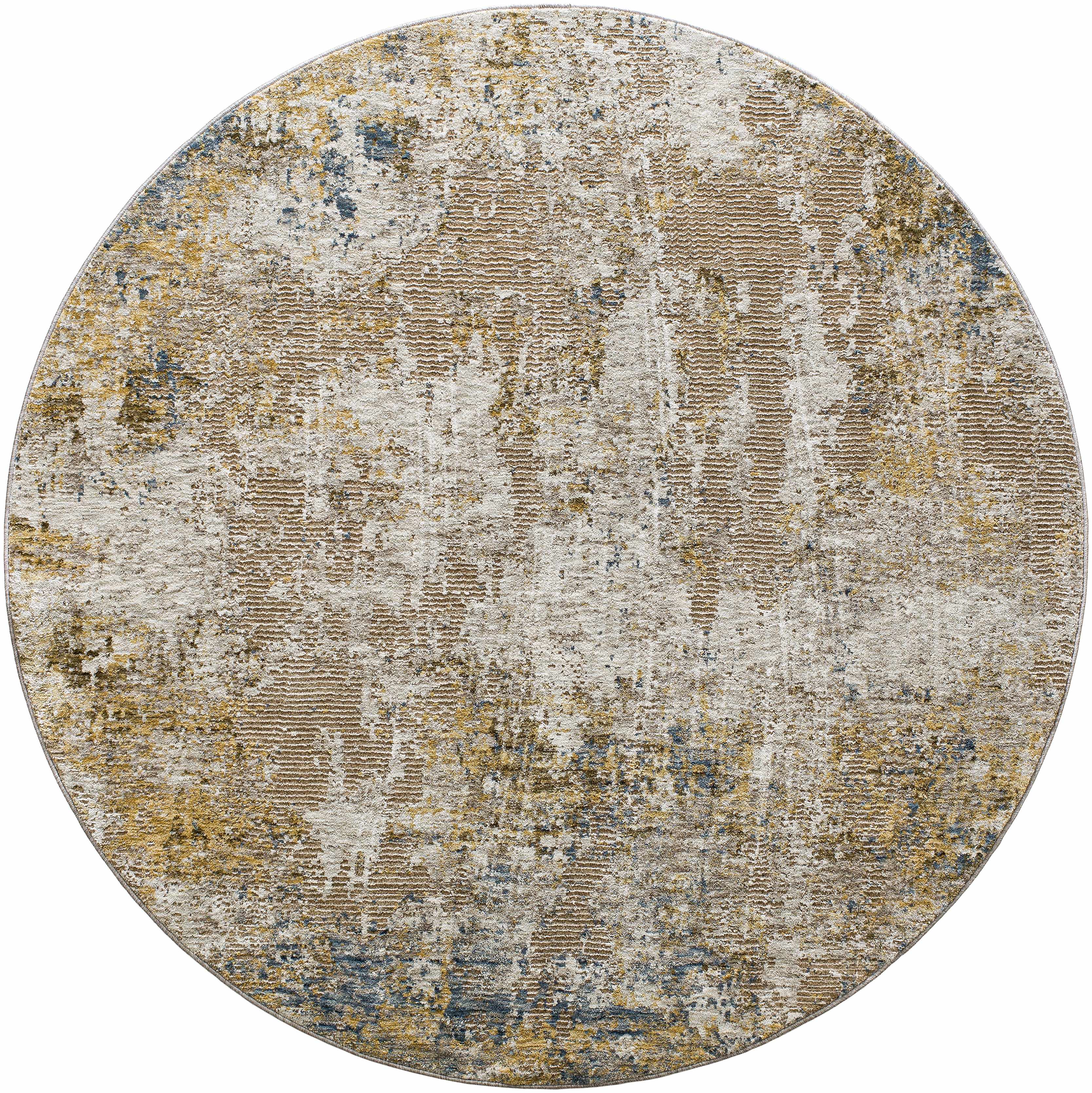 Meads Abstract Mustard Luxe Rug