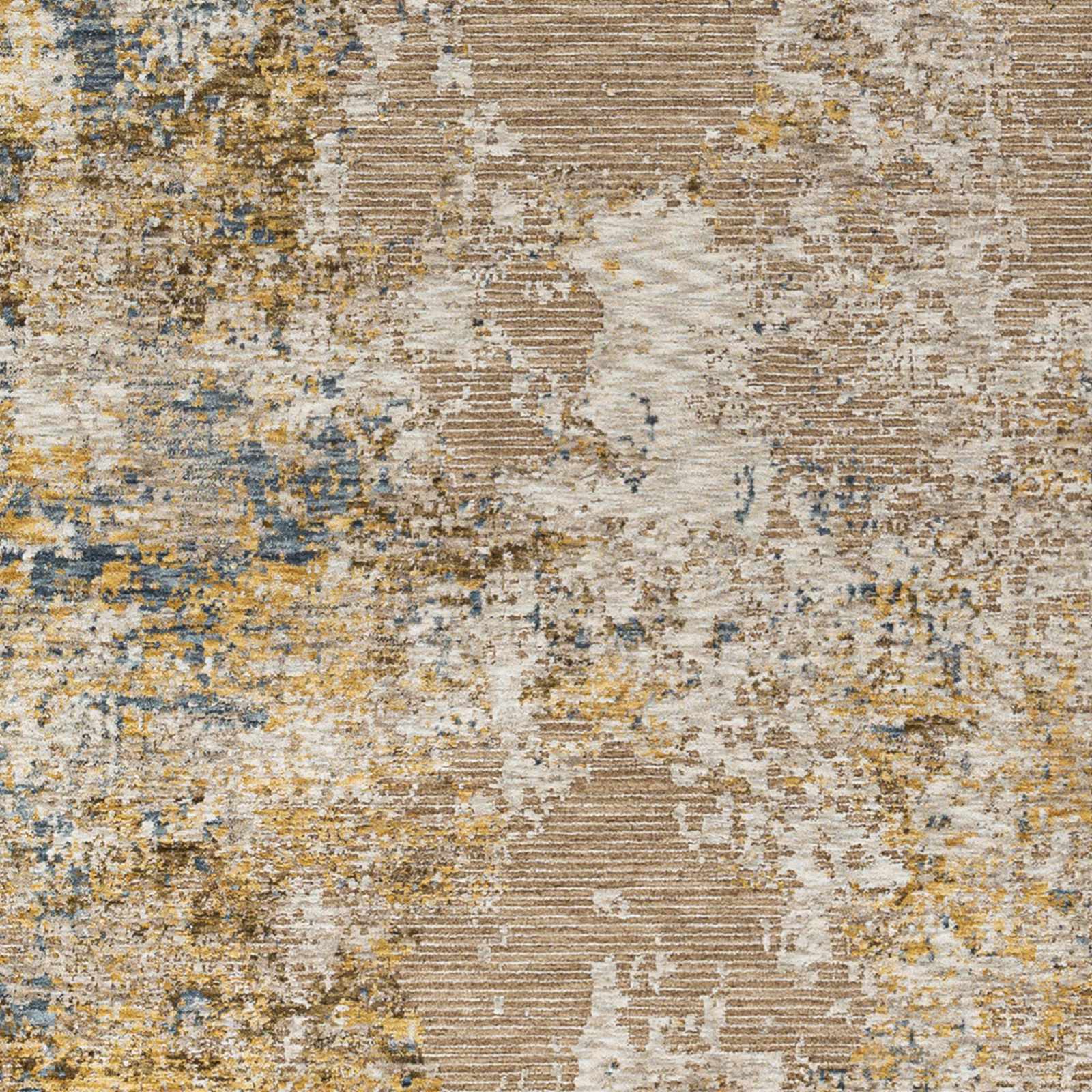 Meads Abstract Mustard Luxe Rug