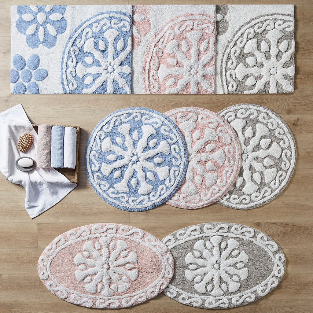 Medallion cotton tufted bath rug - Tuesday Morning - Bathroom Rugs