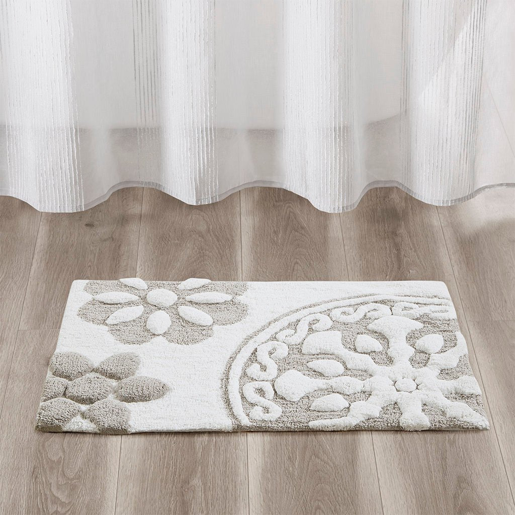 Medallion cotton tufted bath rug - Tuesday Morning - Bathroom Rugs