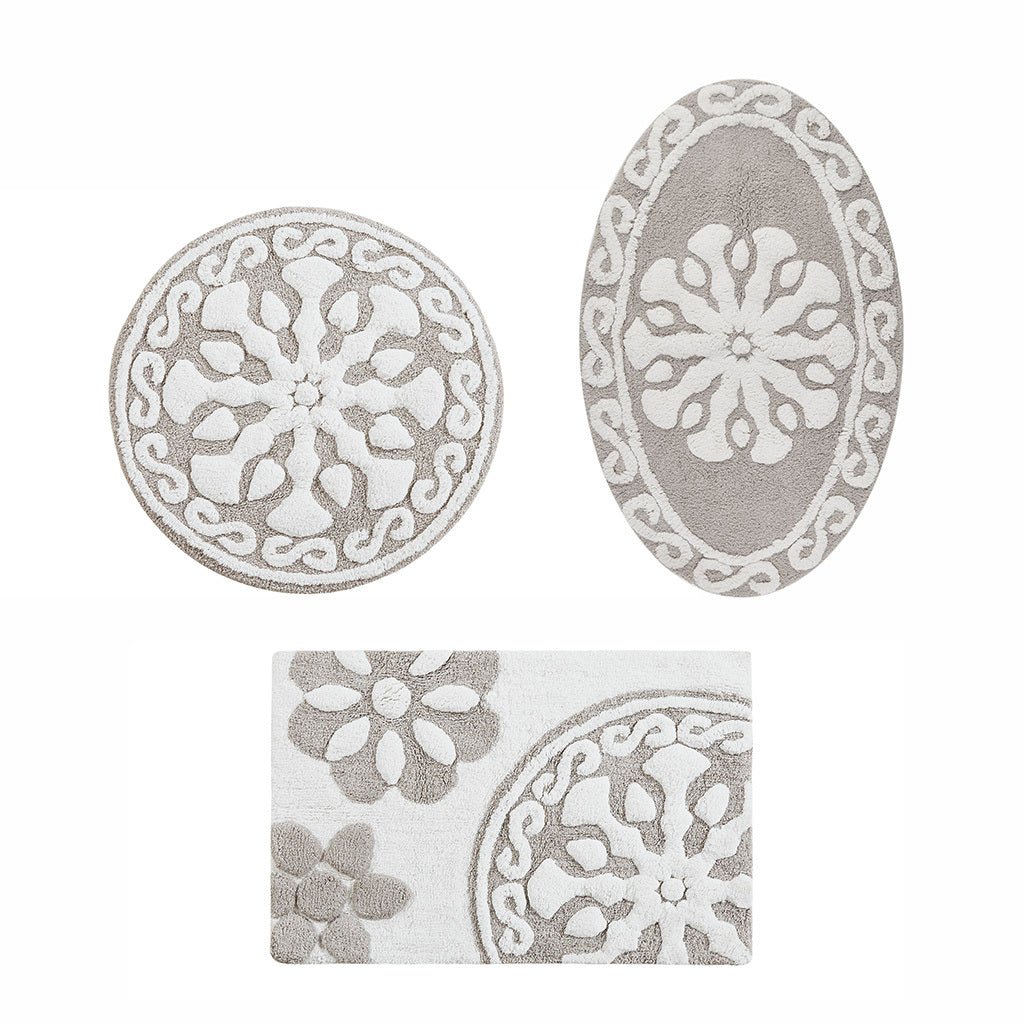 Medallion cotton tufted bath rug - Tuesday Morning - Bathroom Rugs