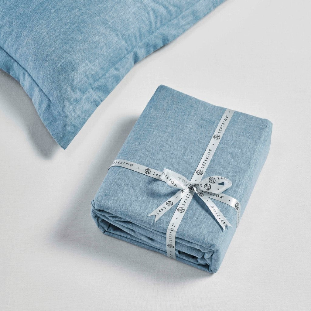 Melange Flannel Cotton Fuzzy Warm Two-Toned Duvet Cover Set - Duvet Cover Set by Superior Brand