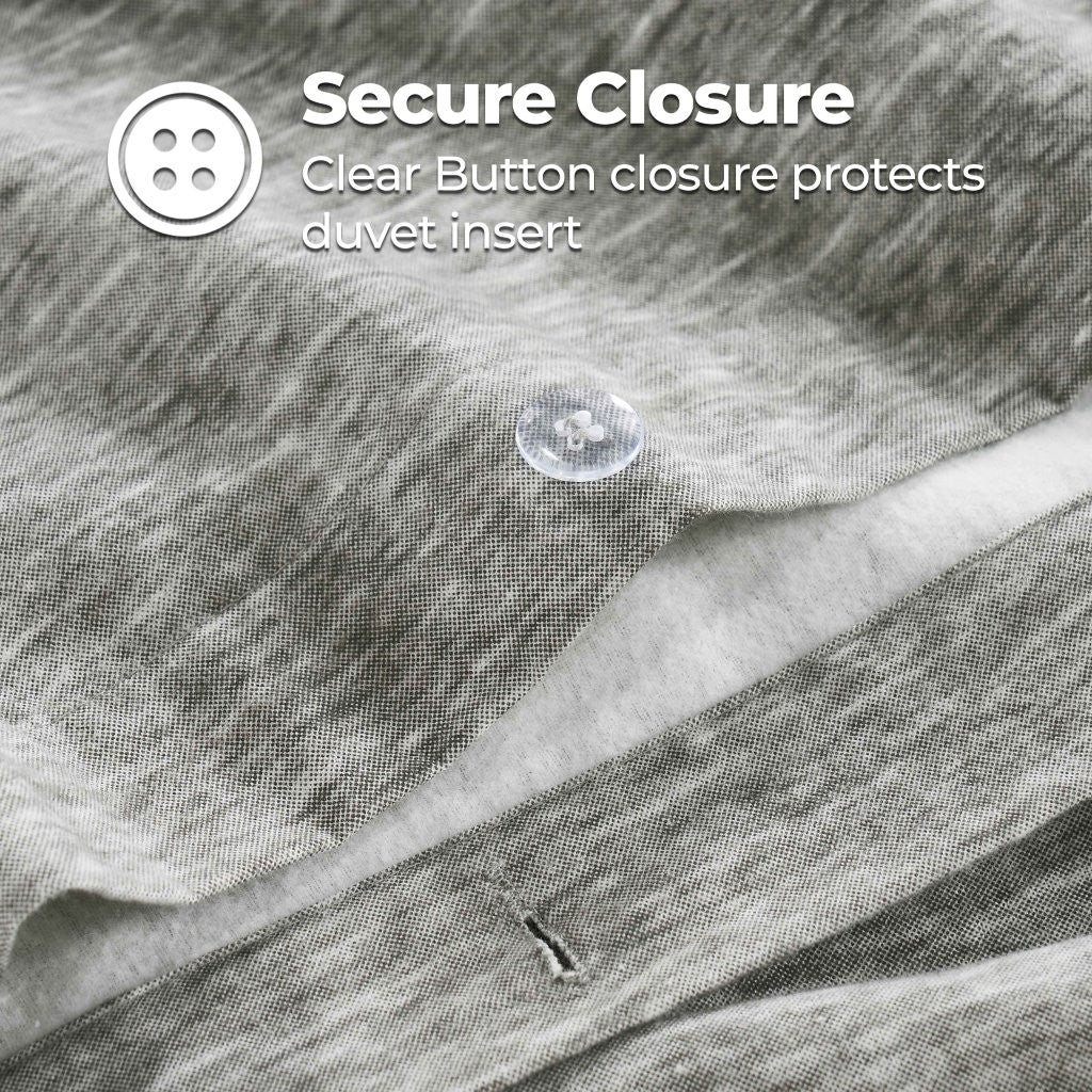 Melange Flannel Cotton Fuzzy Warm Two-Toned Duvet Cover Set - Duvet Cover Set by Superior Brand