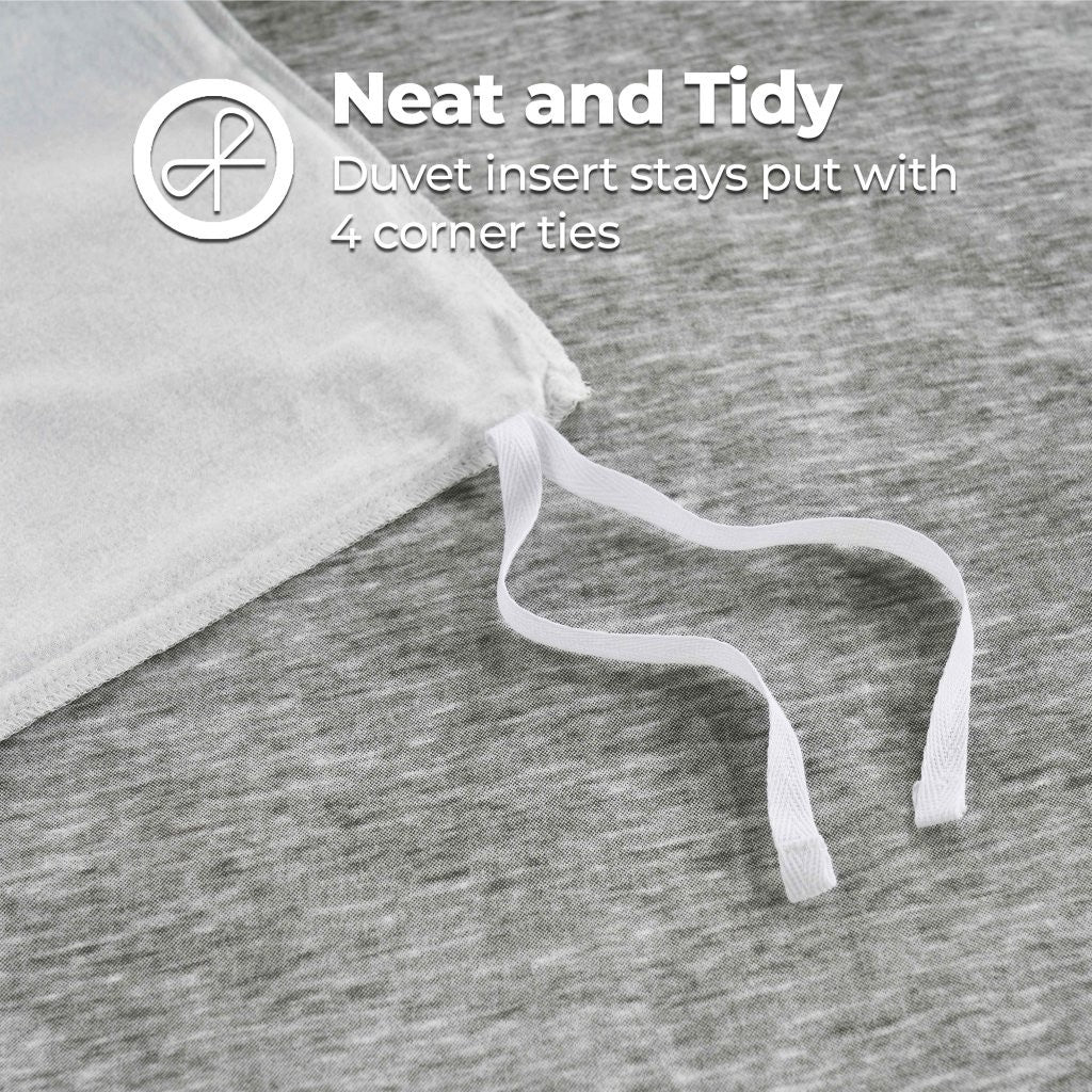 Melange Flannel Cotton Fuzzy Warm Two-Toned Duvet Cover Set - Duvet Cover Set by Superior Brand