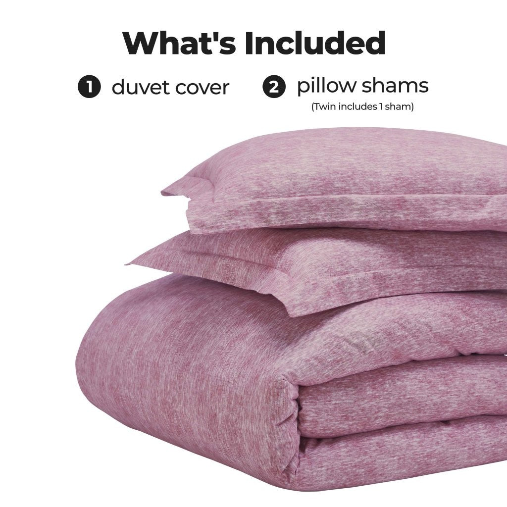 Melange Flannel Cotton Fuzzy Warm Two-Toned Duvet Cover Set - Duvet Cover Set by Superior Brand