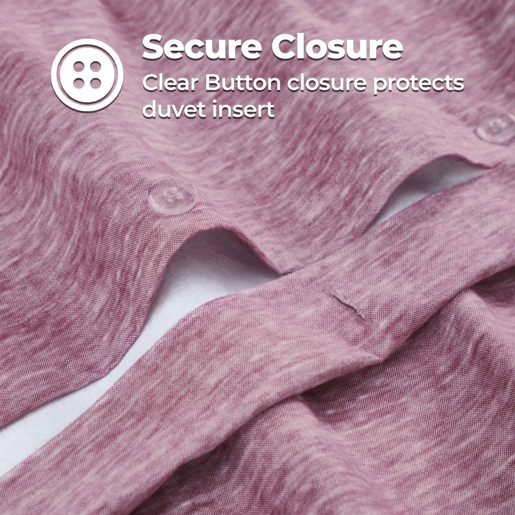 Melange Flannel Cotton Fuzzy Warm Two-Toned Duvet Cover Set - Duvet Cover Set by Superior Brand