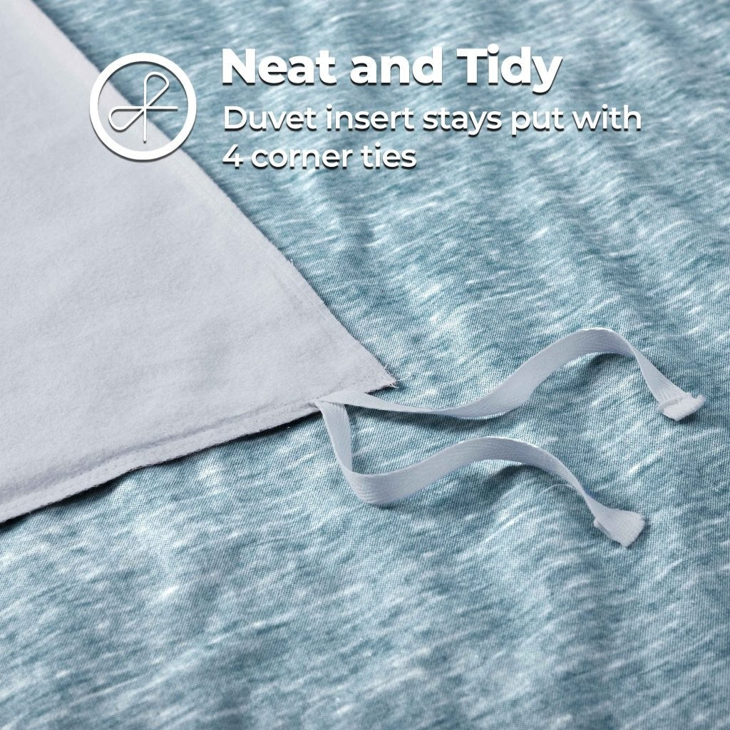 Melange Flannel Cotton Fuzzy Warm Two-Toned Duvet Cover Set - Duvet Cover Set by Superior Brand