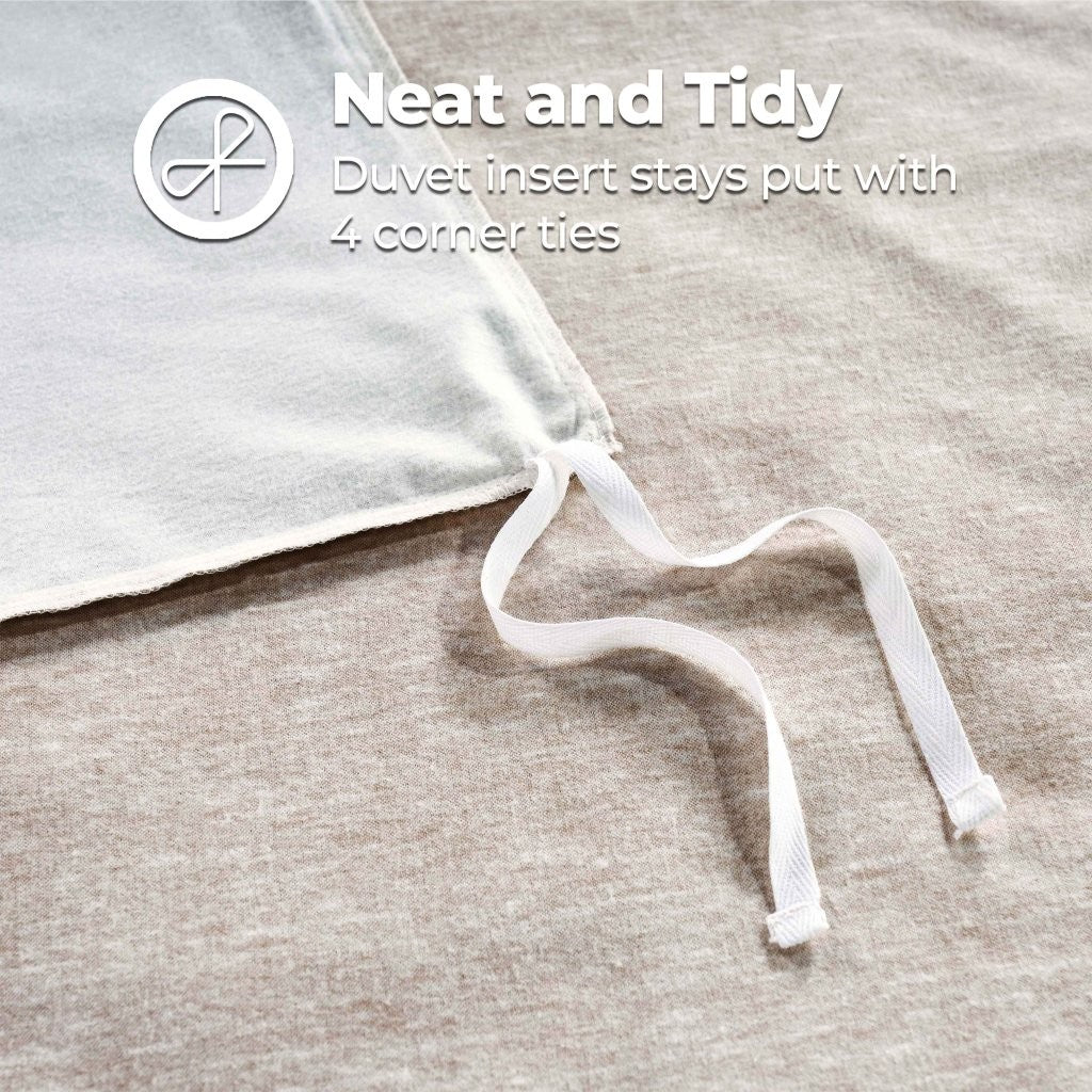 Melange Flannel Cotton Fuzzy Warm Two-Toned Duvet Cover Set - Duvet Cover Set by Superior Brand