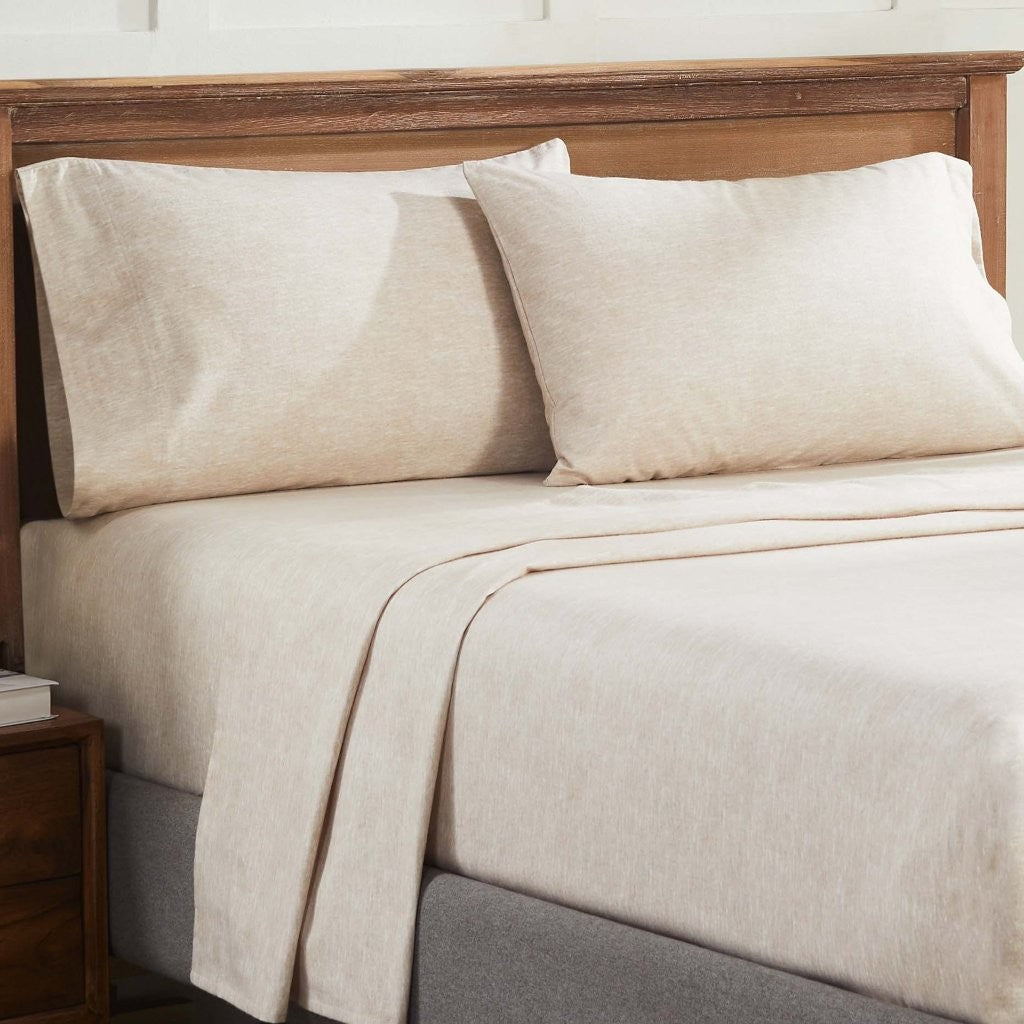 100% Cotton Flannel Sheet Set Warm Two-Toned Melange Deep Pocket - Sheet Set by Superior Brand