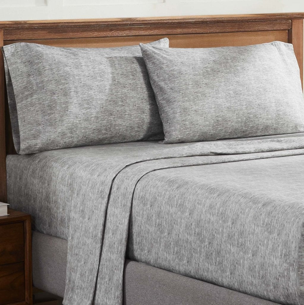 100% Cotton Flannel Sheet Set Warm Two-Toned Melange Deep Pocket - Sheet Set by Superior Brand