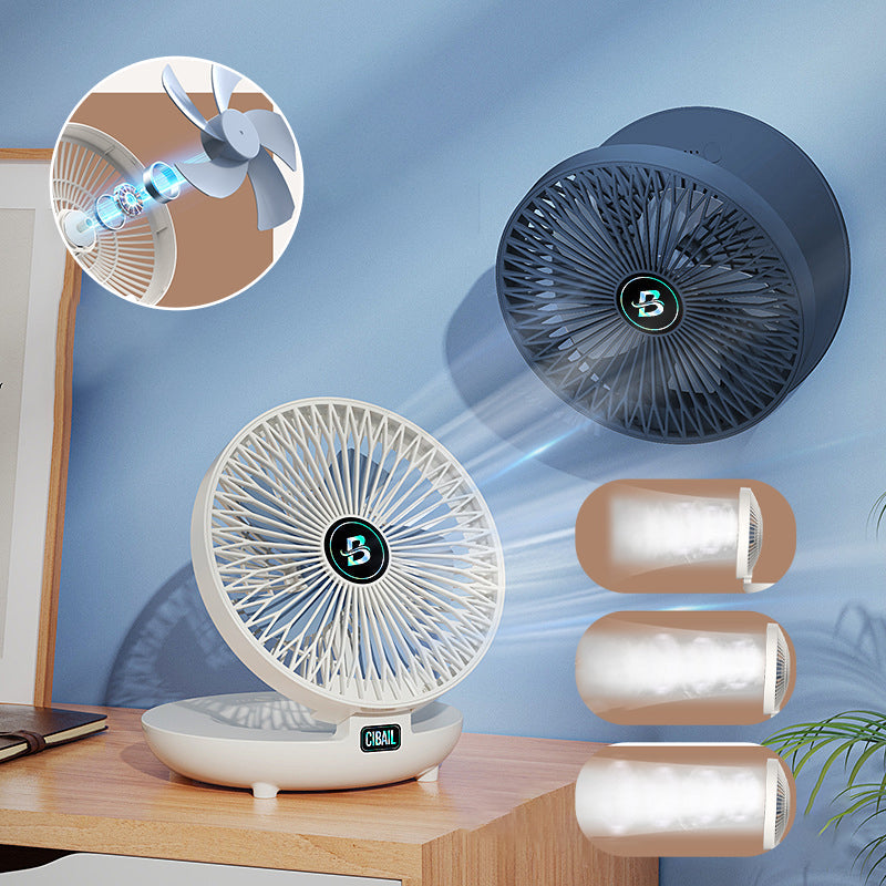 Portable Mini Folding Fan Rechargeable 3-Speed USB Desk Fan