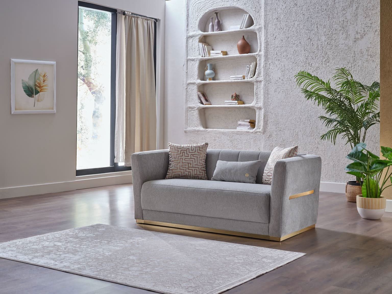 Monroe Accent Chair styled in a cozy reading nook with a throw blanket and lamp.