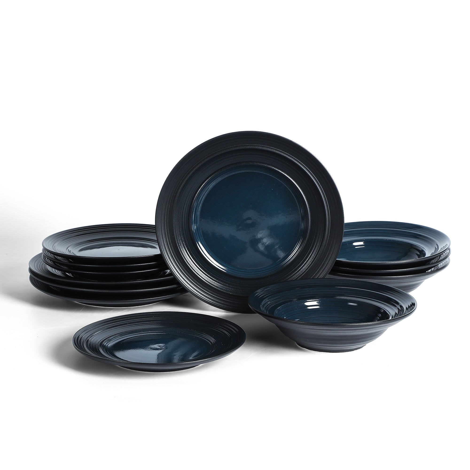 Celeste Stoneware Dinnerware Set - Blue