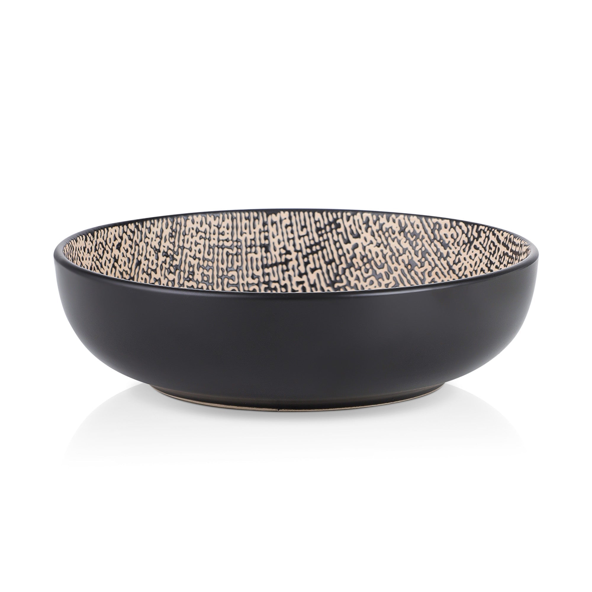Sophie Stoneware Bowl - Brown And Black