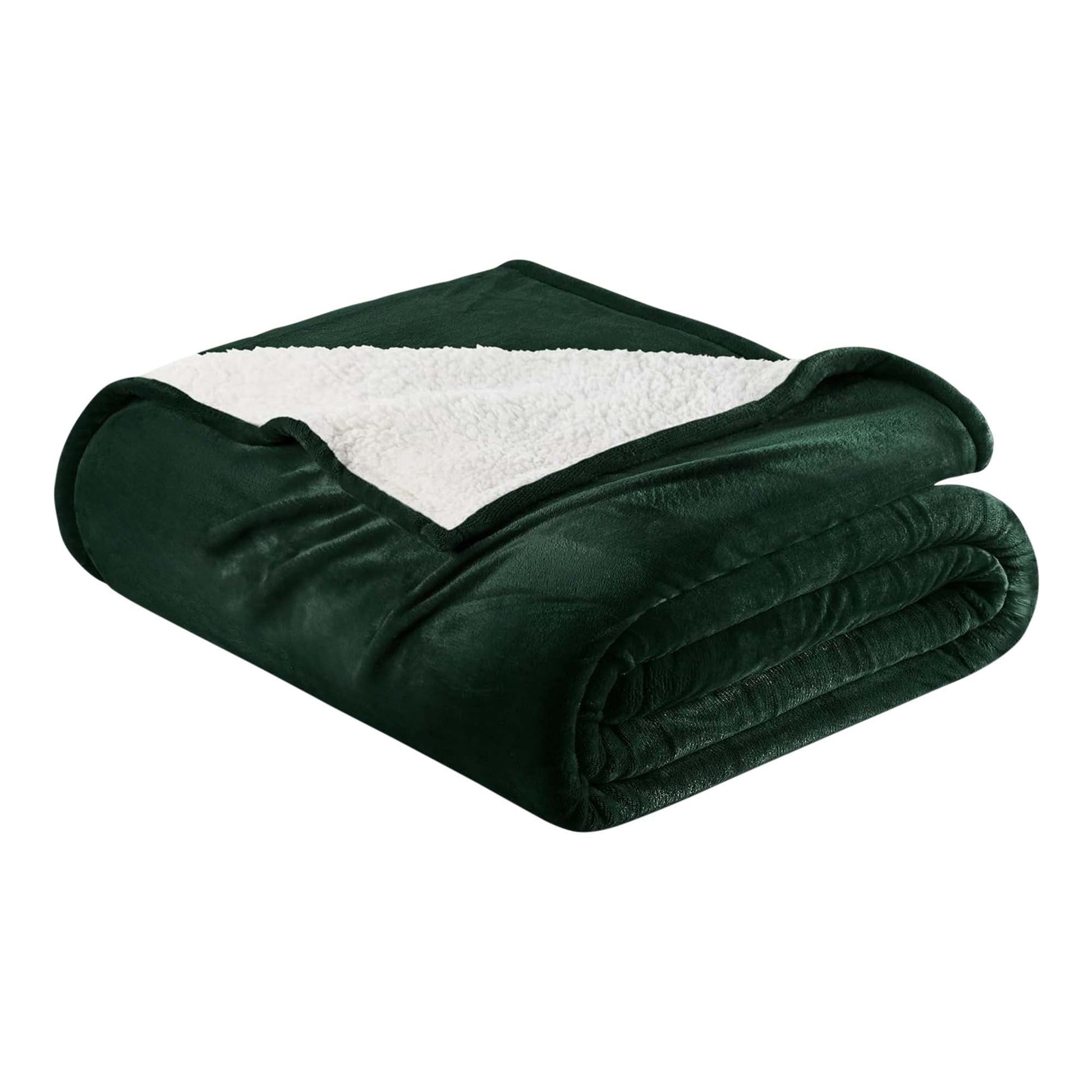 Velvet Plush Sherpa Bed Blanket - Sherpa Fleece Collection - Best Buy Furniture